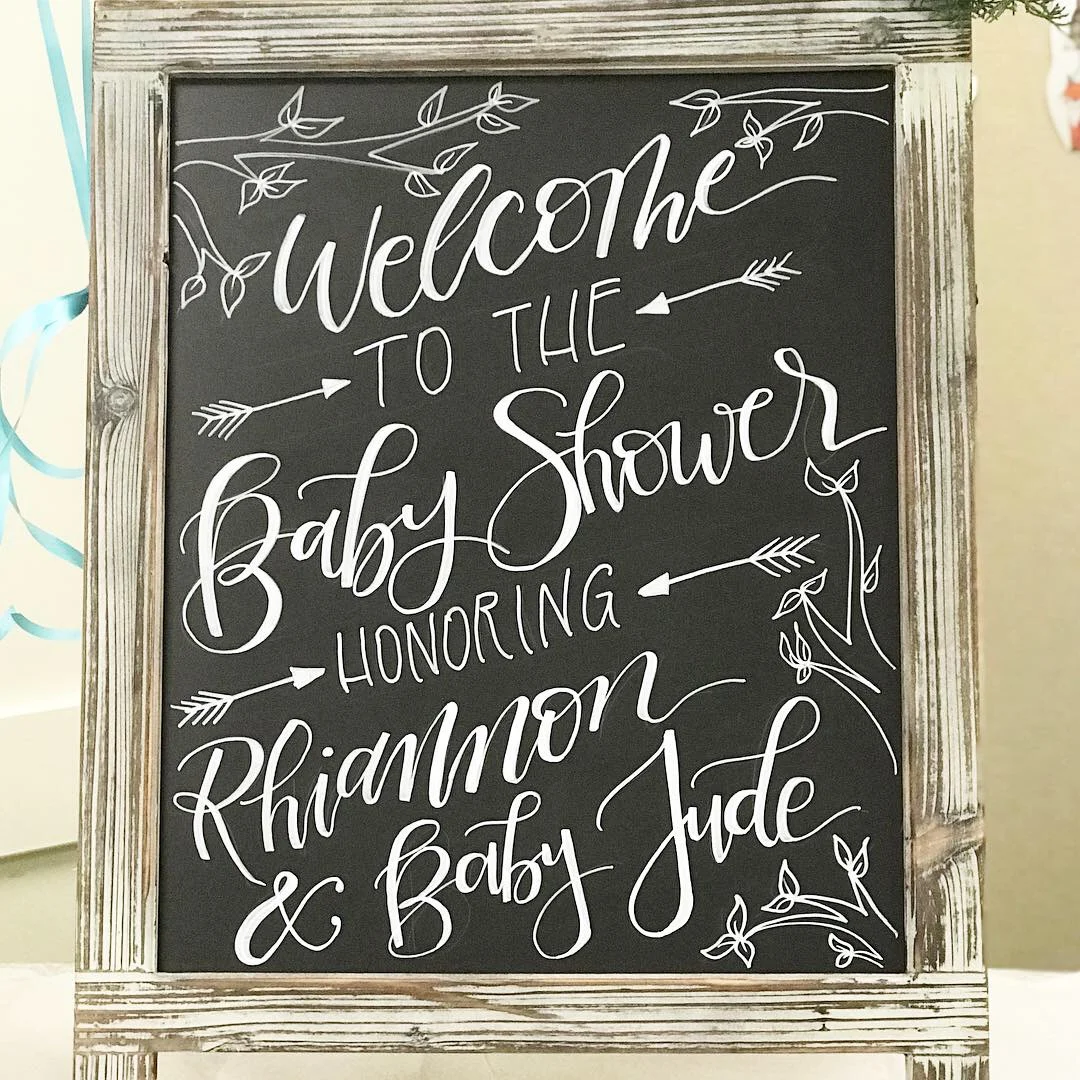 HoneyteaCalligraphy_WELCOMESIGN_CHALKBOARDSIGN_rhiannonbabyshower-2.JPG