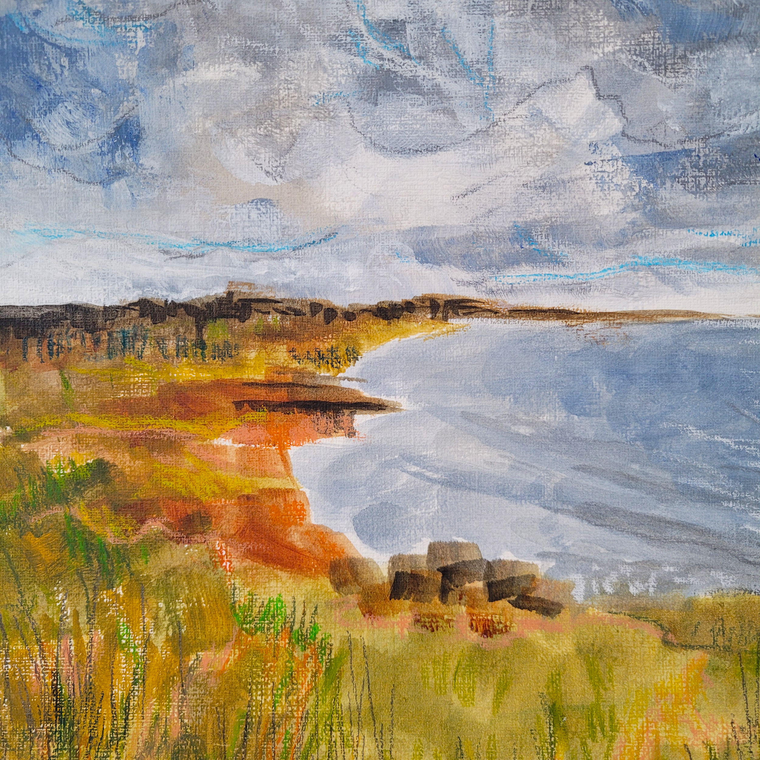 Autumn in Cavendish | Acrylic on Paper | 9 x 9