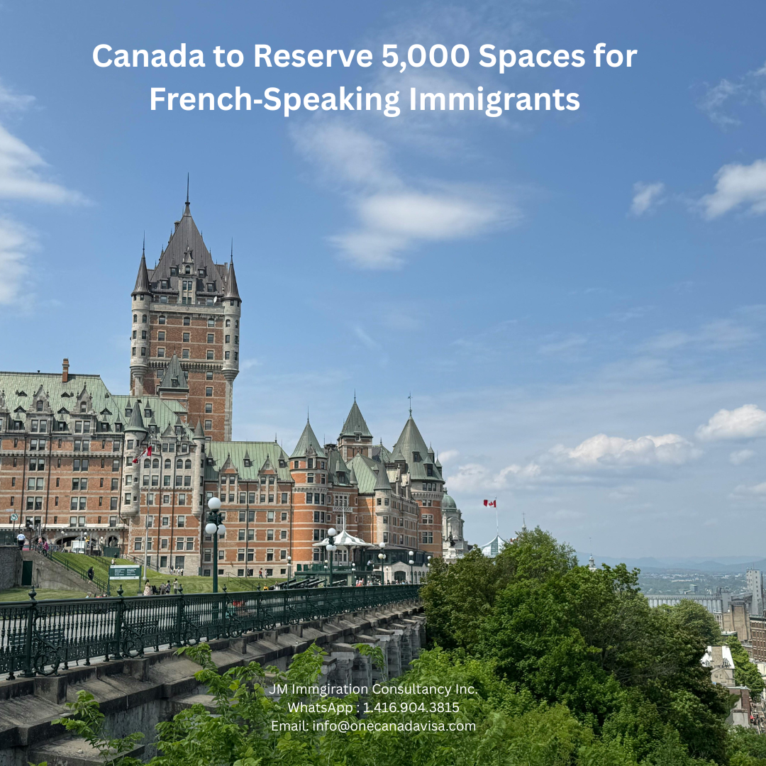 Canada to Reserve 5,000 Spaces for French‑Speaking Immigrants
