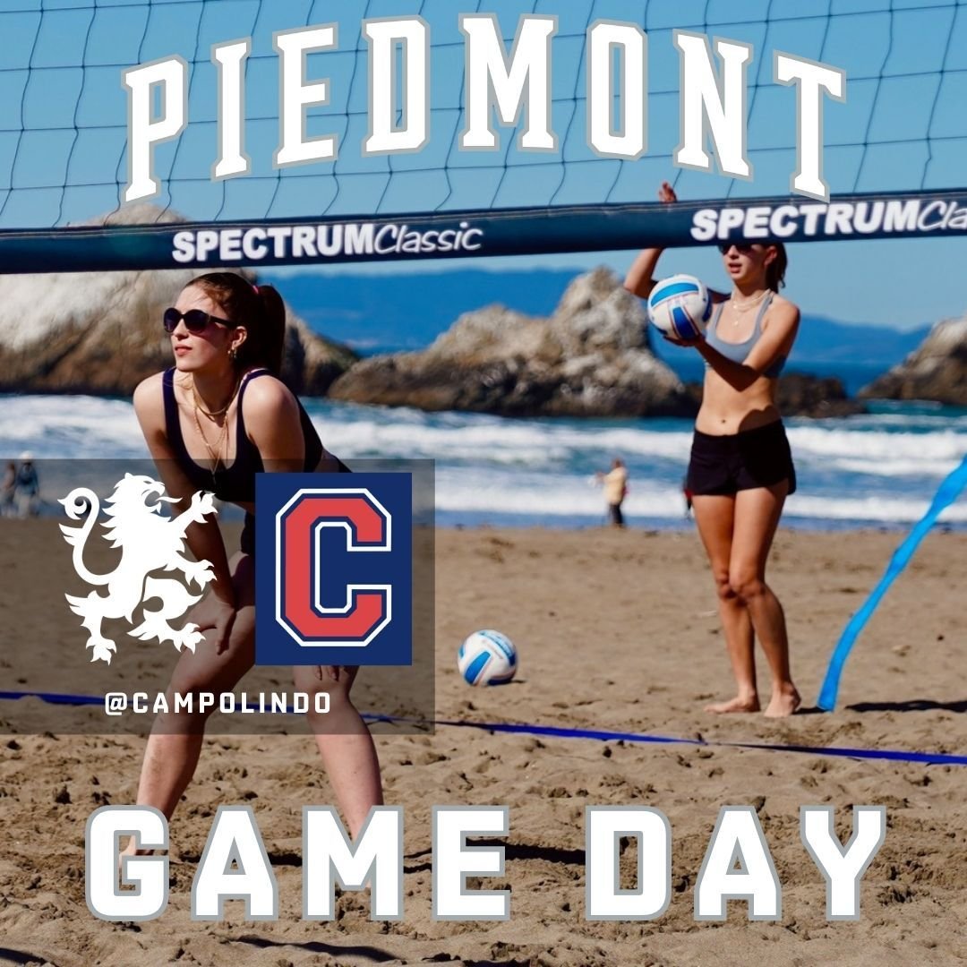 🔥Game Day🔥 Piedmont Beach Volleyball 🏐 travels to Campolindo for their match today - Wednesday April 17. 

Let's go Lady Highlanders!!