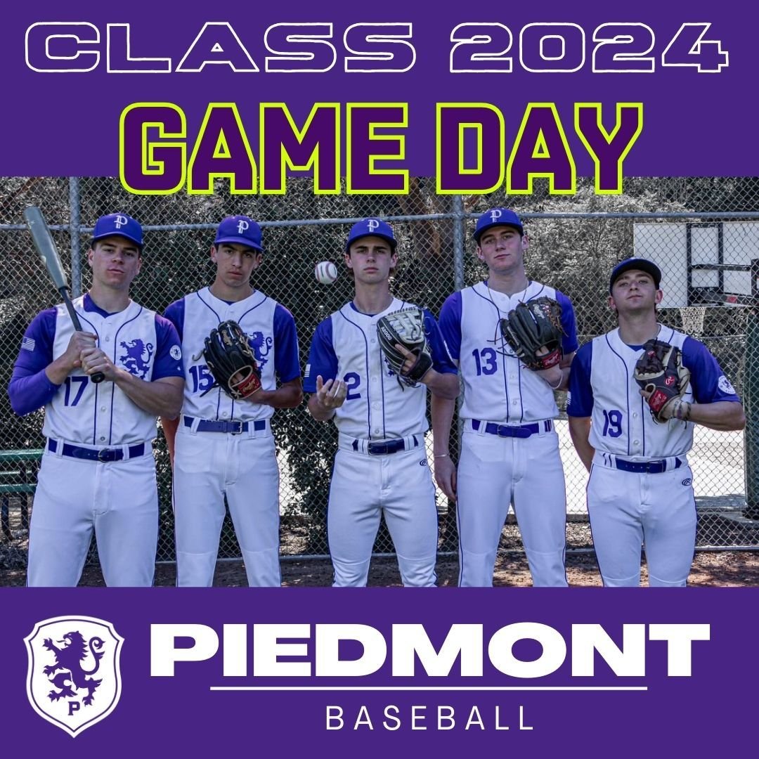 🔥Senior Night - Game Day Alert🔥 Piedmont Baseball ⚾️ team takes on Berkeley,  Friday 5/3 at 4:00 pm @ Witter. Come out to celebrate our Class of 2024 Seniors:

⚾️ John Olsen
⚾️ Dimitri Papahadjopoulos
⚾️ Peter Krumins
⚾️ Ellis Moss
⚾️ Seve Sanchez