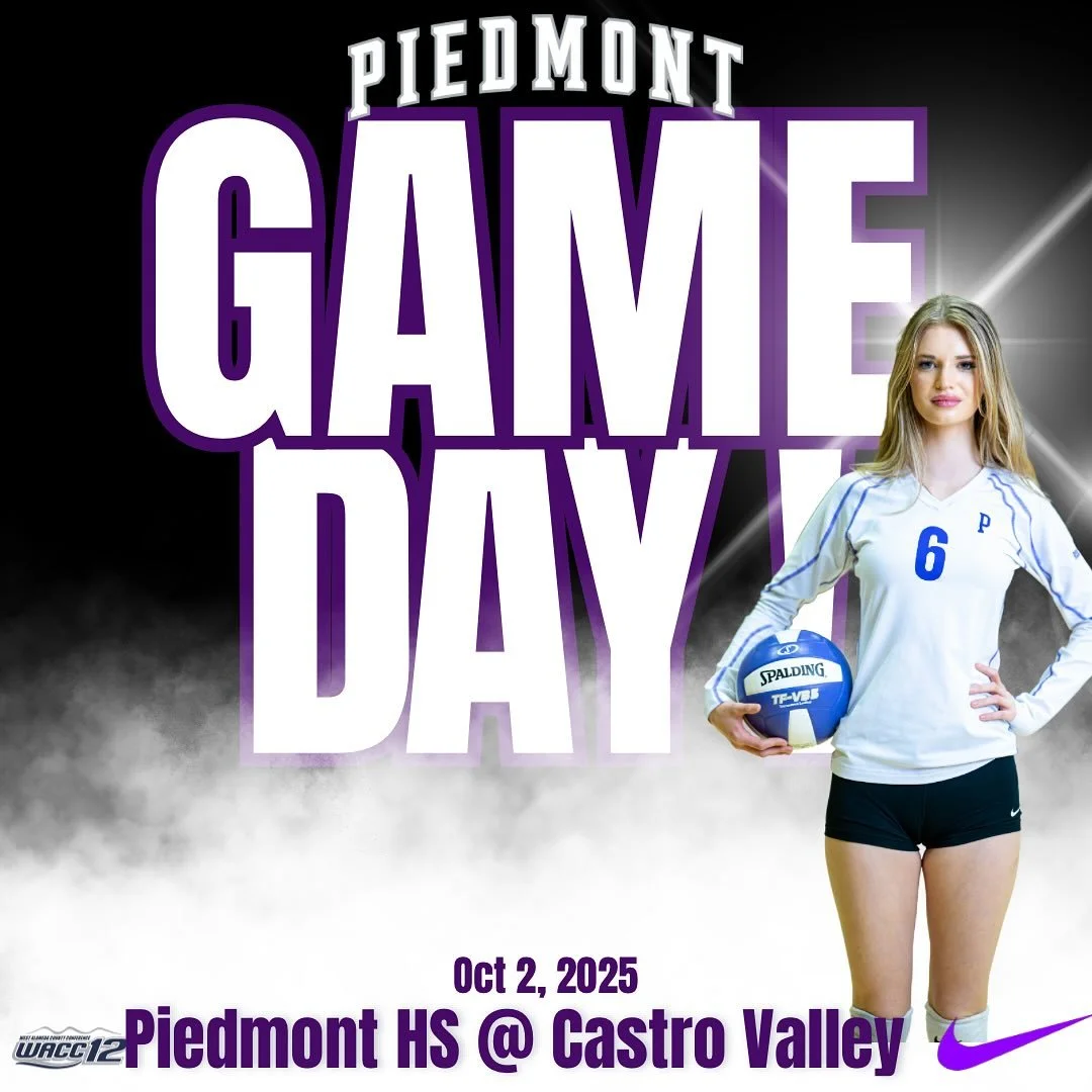 Piedmont at Castro Valley in a WACC12 volleyball match up #gohighlanders #piedmont #volleyball #hssports