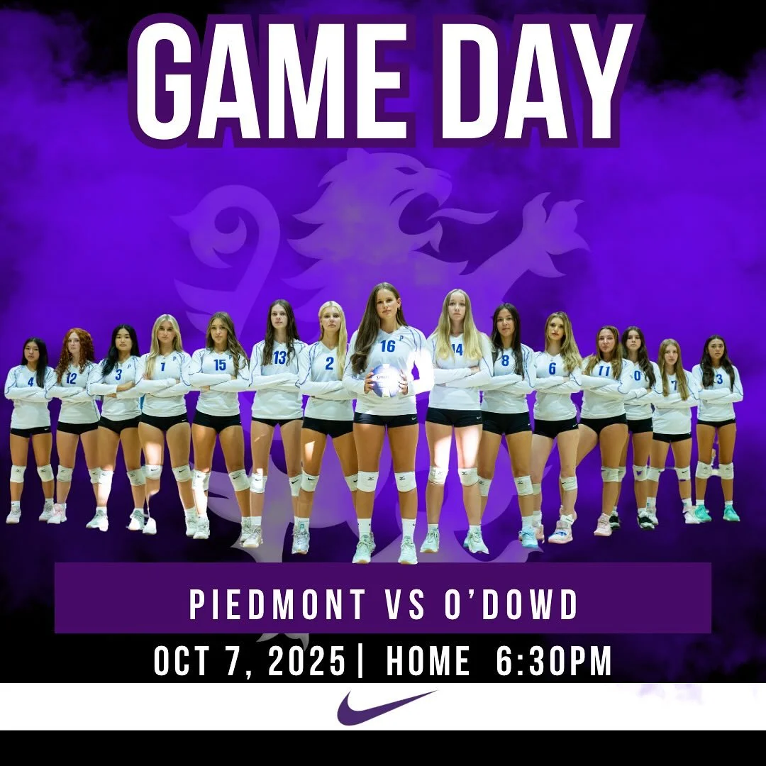 Your Highlanders host O&rsquo;Dowd tonight in a girls volleyball WACC12 matchup Frosh-4:30, JV-5:30, V-6:30 #gohighlanders #piedmont #hssports #volleyball #slaythedragons