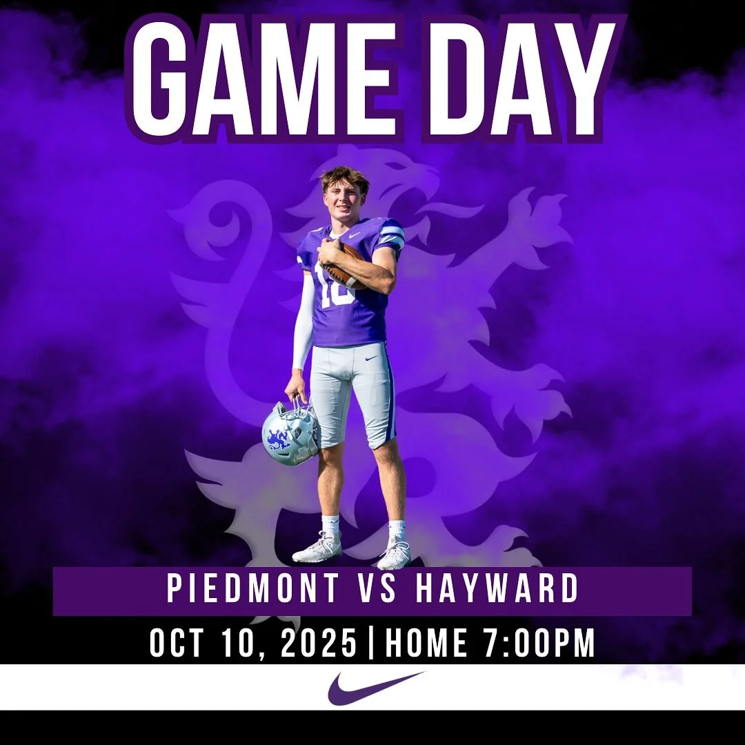 Football kicks off league play tonight vs the Farmers from Hayward JV-4pm and V-7pm. #gohighlanders #piedmont #hssports #thisishsfootball