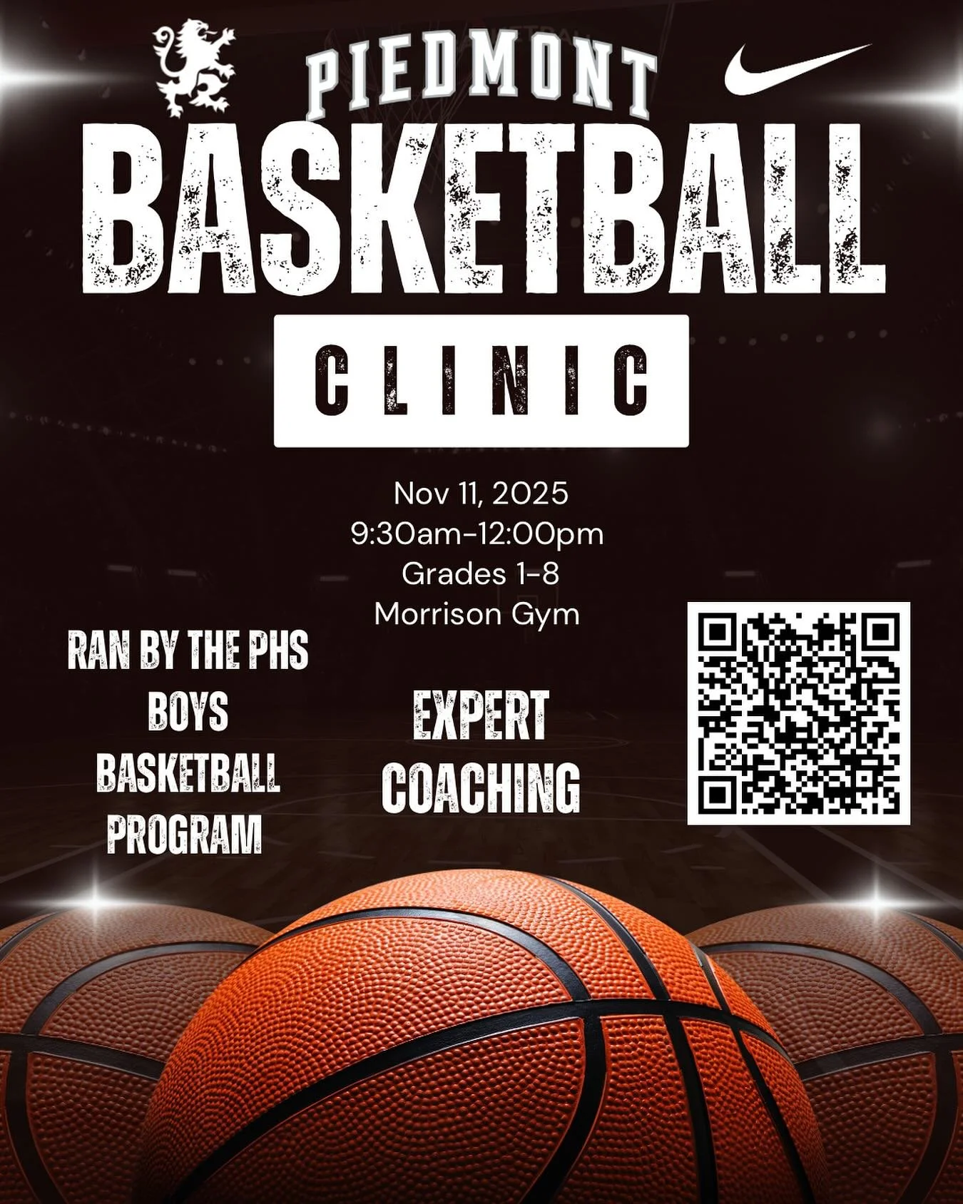 Youth Basketball Clinic presented by the Piedmont High School Boys Basketball program. #gohighlanders #piedmont