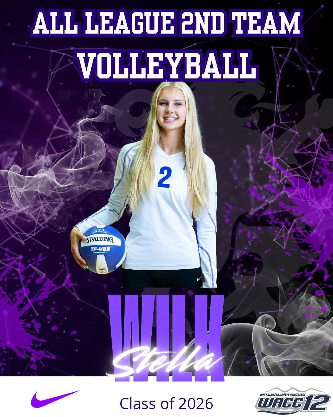 Volleyball WACC12 All League Selections #gohighlanders #piedmont #hssports #allleague