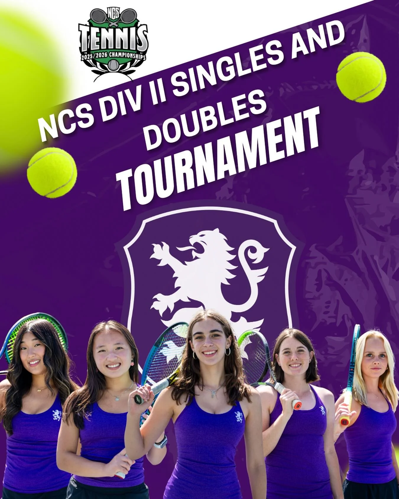Girls Tennis Day 1 of the CIF NCS Div II Singles and Doubles Tournament #gohighlanders #piedmont #hssports
