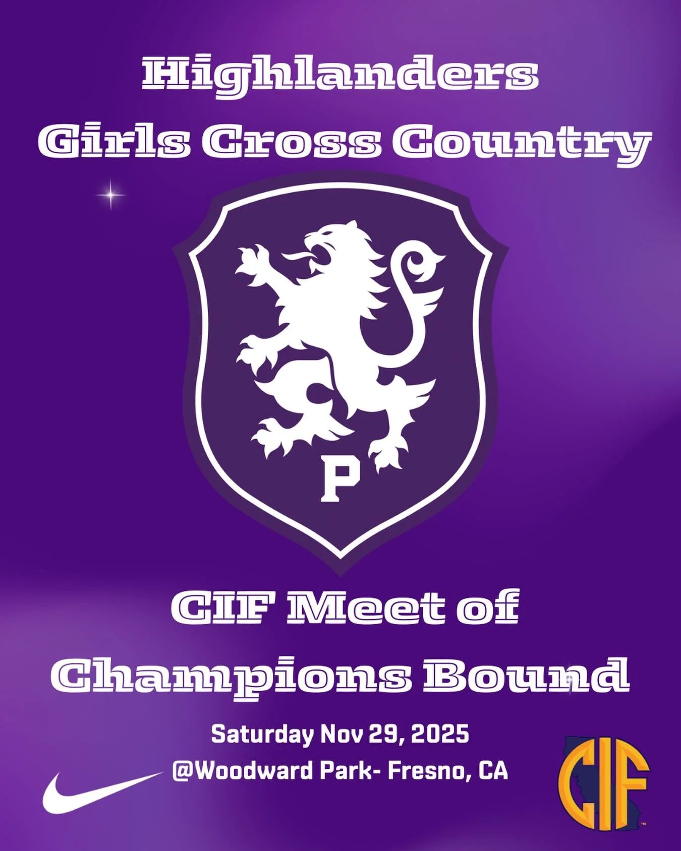 Your Highlanders are headed to the CIF State Championships Saturday Nov 29 in Fresno. #gohighlanders #piedmont #hssports #crosscountry #statechampionships #cif