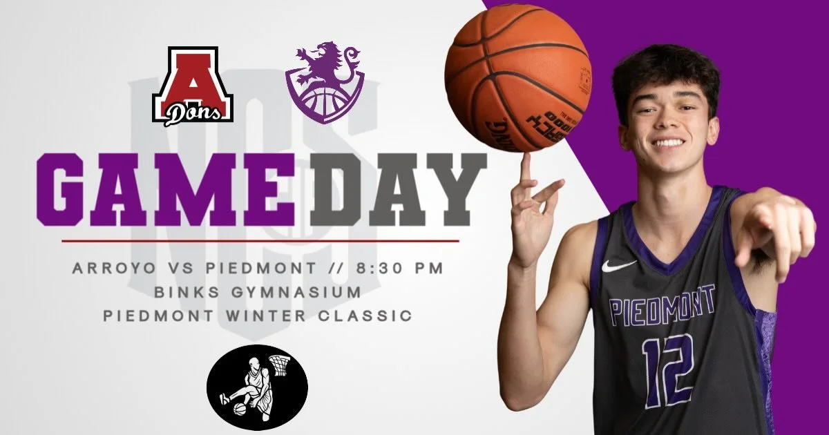 The annual Piedmont Winter Classic tips off tonight in Binks Gum. Your Highlanders take on Arroyo HS at 8:30pm #gohighlanders #piedmont #hssports #basketball
