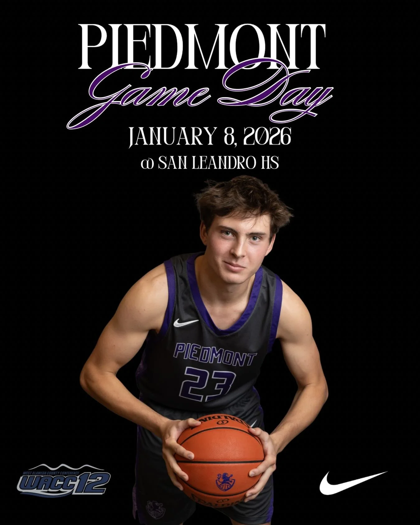 Boys Basketball starts league play tonight at San Leandro HS tonight Frosh-4pm, JV-5:30pm, and V-7:00pm #gohighlanders #piedmont #hssports
