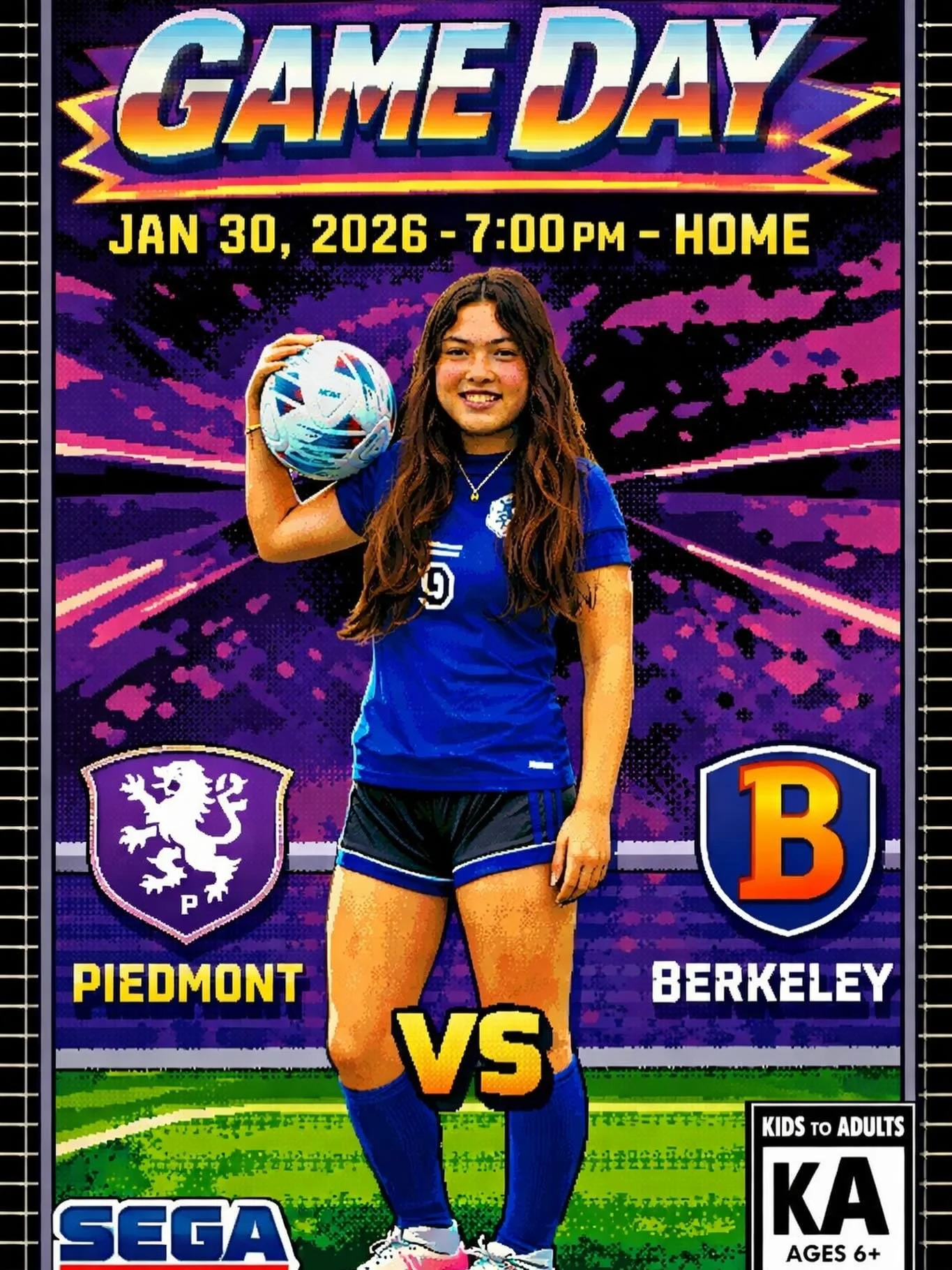 Piedmont hosts Berkeley tonight at Witter Field JV-5pm and V-7pm #gohighlanders #piedmont #hssports