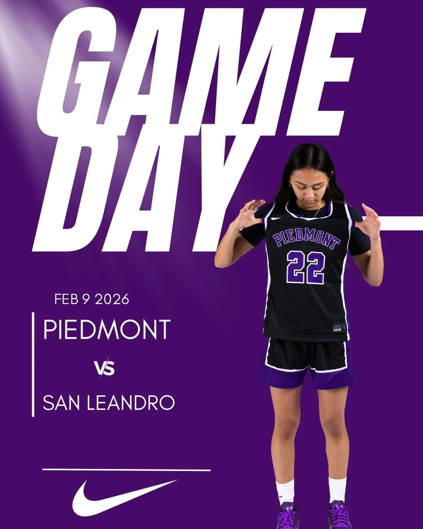 Piedmont @ San Leandro tonight JV-5:30 and V-7:00pm #gohighlanders #piedmont #hssports