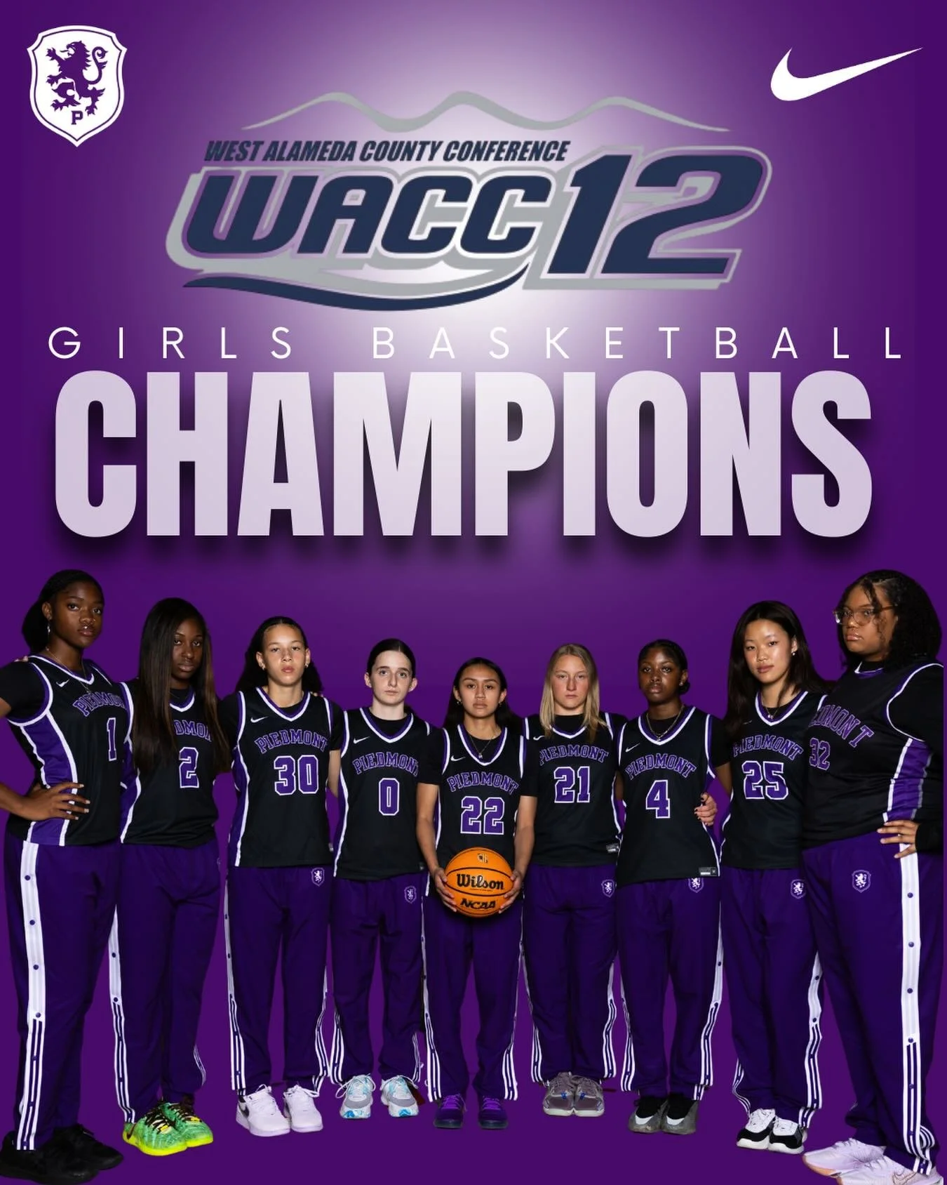 Your 2026 WACC12 Girls Basketball Champions! #gohighlanders #piedmont #hssports