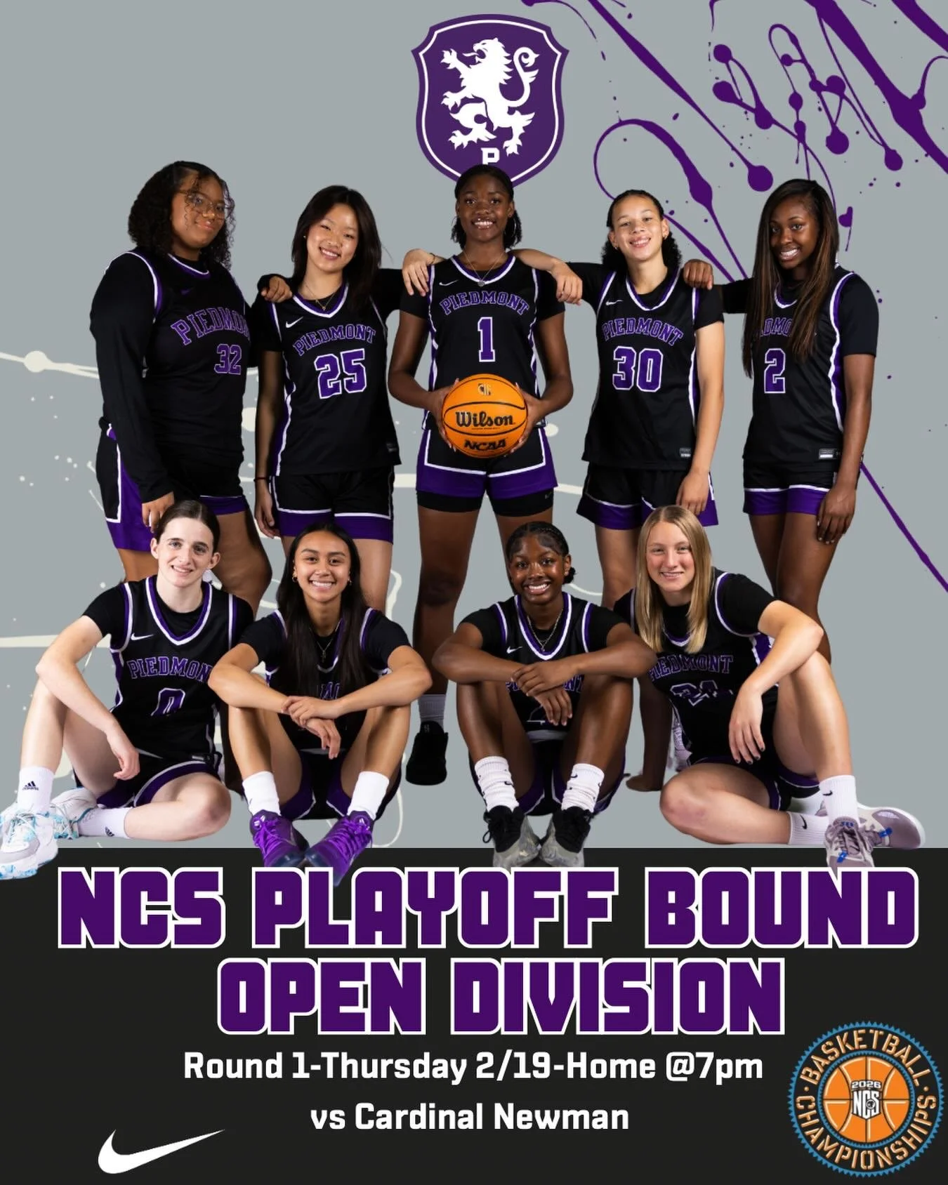 Girls Basketball is CIF/NCS Open Division Tournament Bound. Your Highlanders host Cardinal Newman Thursday night at 7pm. #gohighlanders #piedmont #hssports