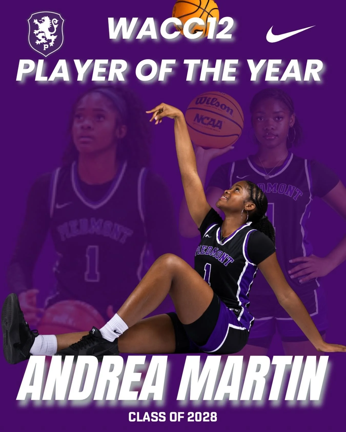 WACC12 Girls Basketball Player of the Year #gohighlanders #piedmont #hssports #playeroftheyear