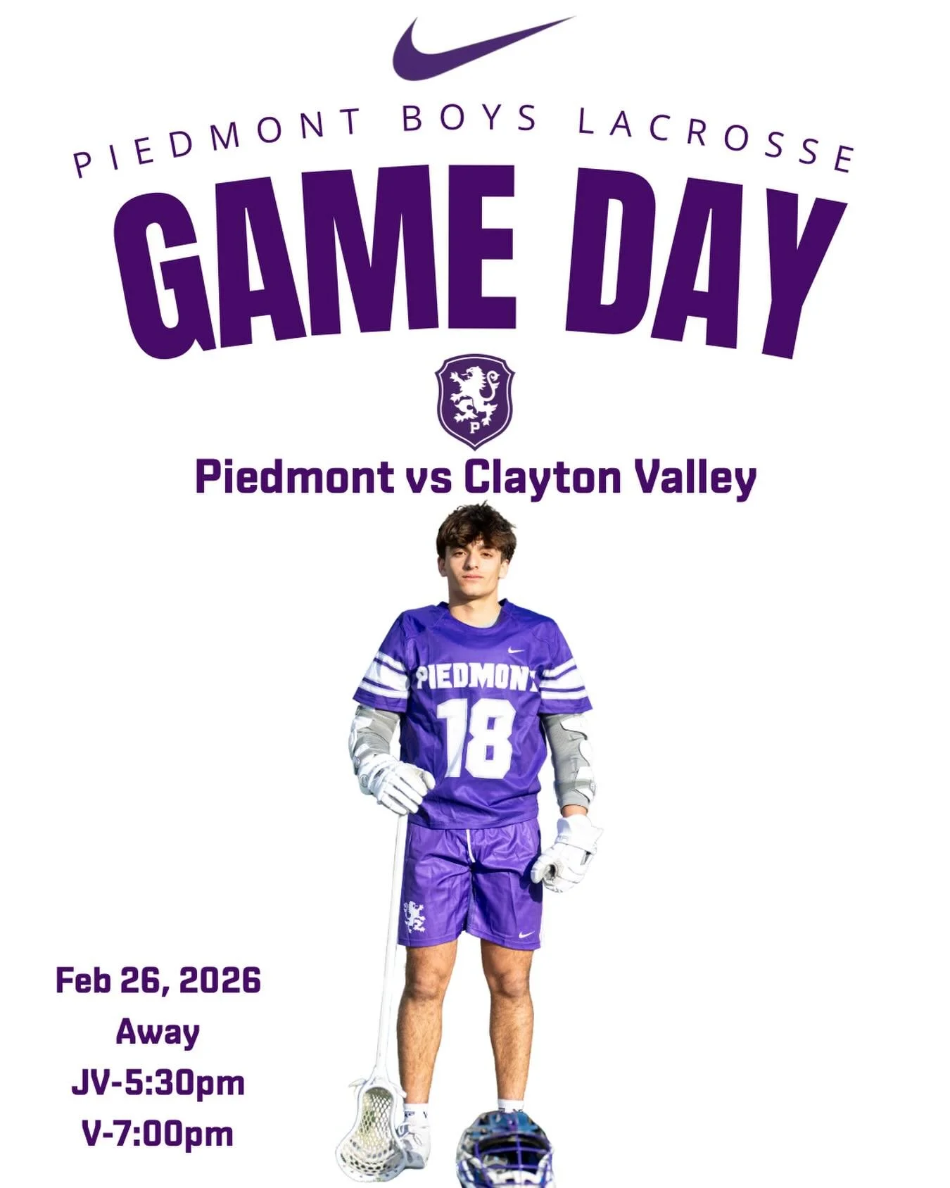 Boys Lacrosse season opener on the road #gohighlanders #piedmont #hssports