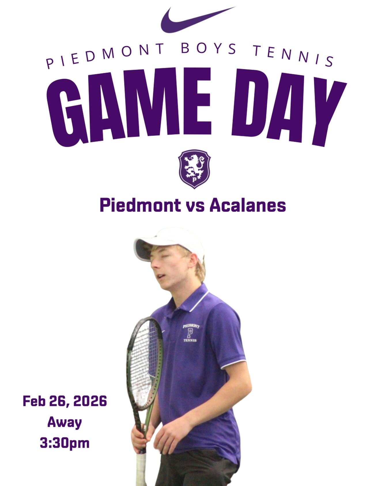 Boys Tennis at Acalanes #gohighlanders #piedmont #hssports