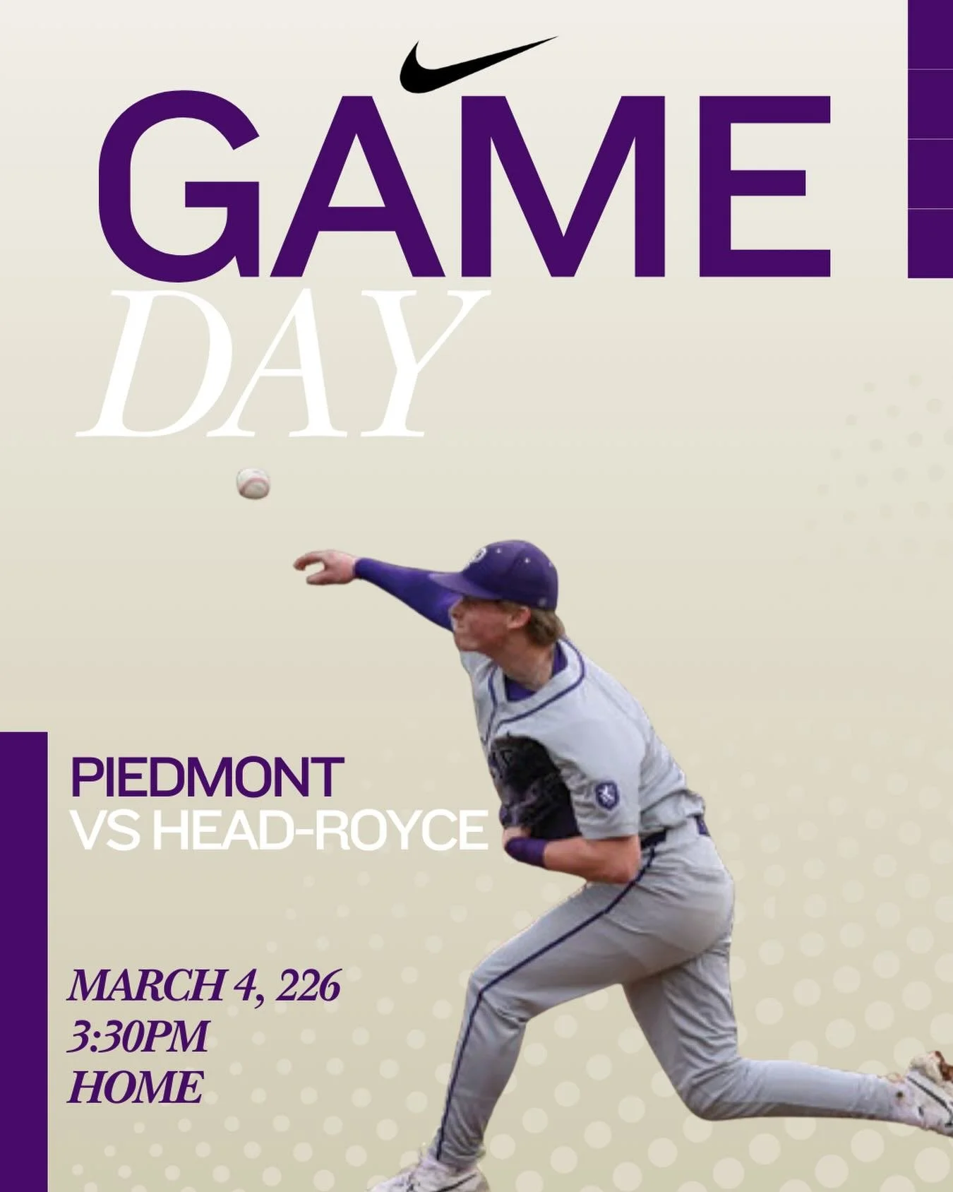 Baseball Home Game vs Head-Royce! #gohighlanders #piedmont #hssports