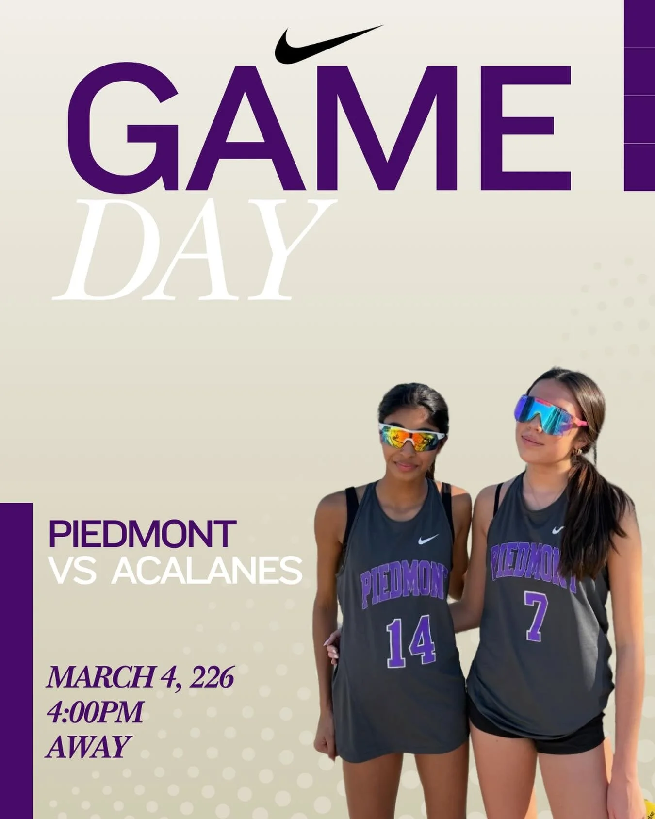 Beach  Volleyball away vs Acalanes #gohighlanders #piedmont #hssports