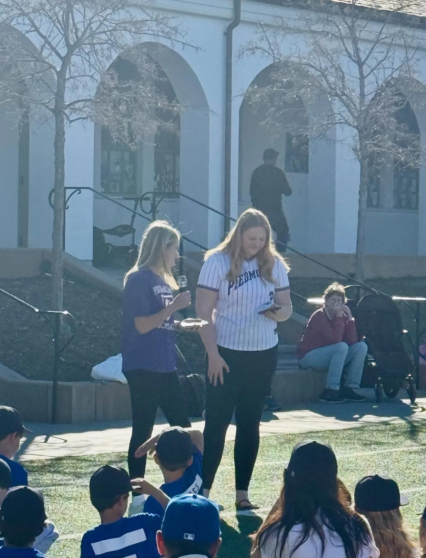 Piedmont High School Softball and Baseball giving back and sharing their experiences playing PBSF.