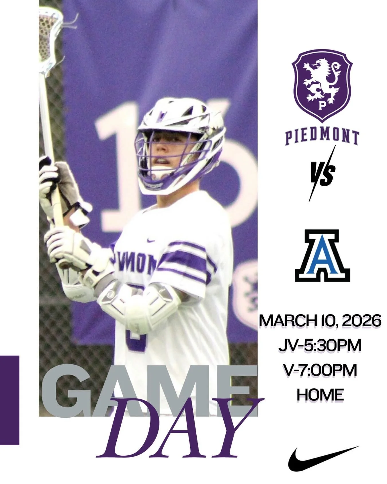 Boys Lacrosse home vs Acalanes JV-5:30pm and V-7:00pm #gohighlanders #piedmont #hssports