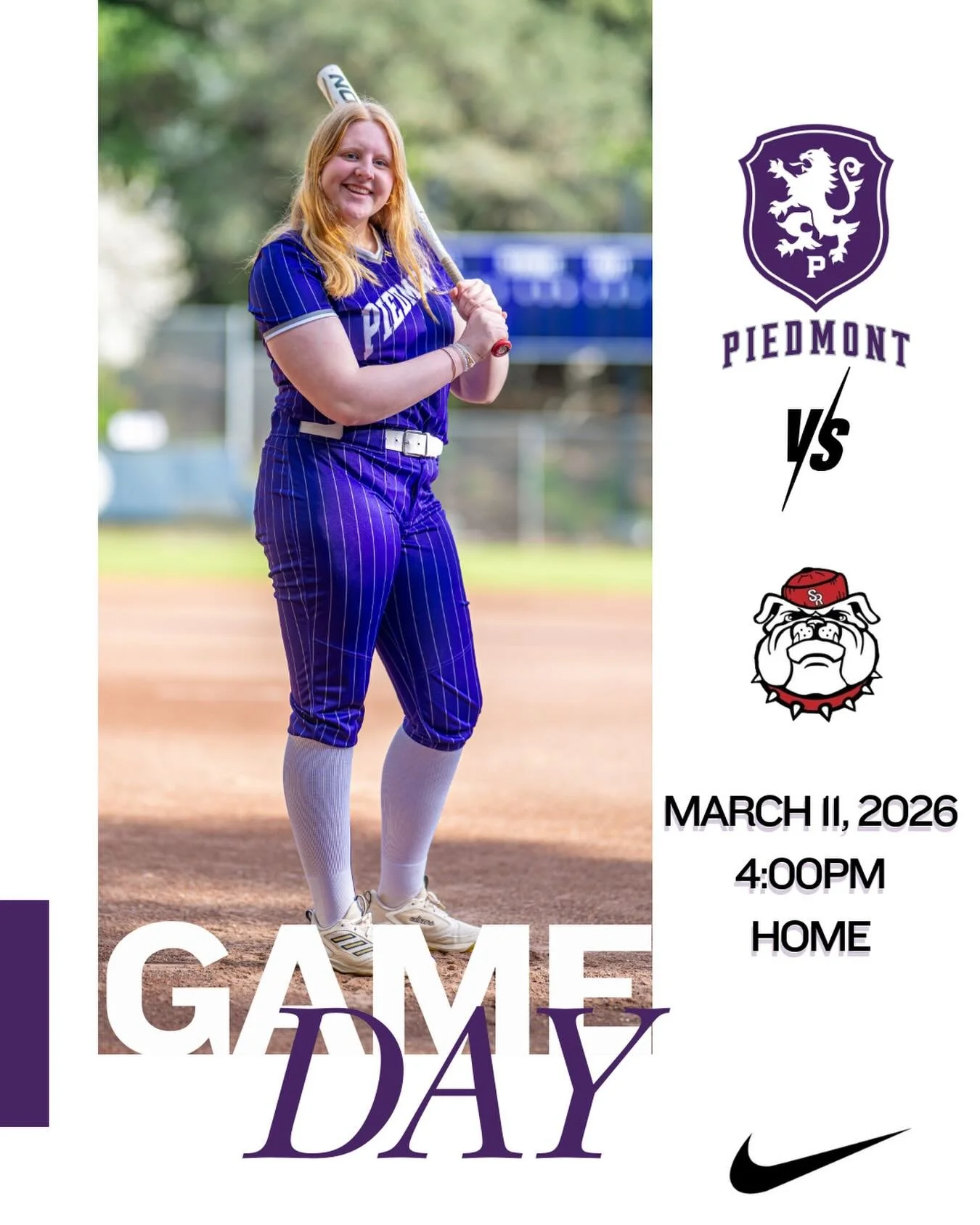 Piedmont hosts San Rafael in softball this afternoon come out and support all your Highlanders #gohighlanders #piedmont #hssports