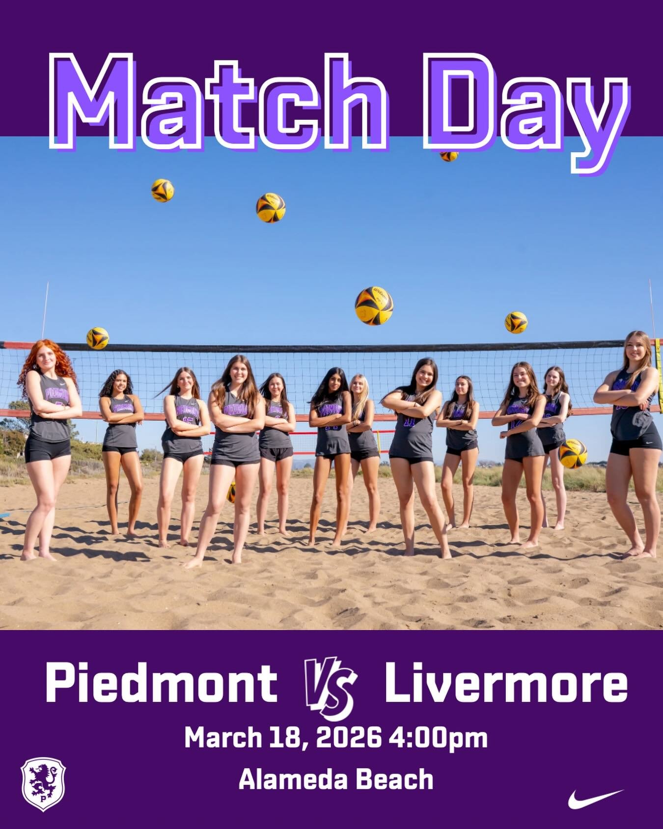 Piedmont vs Livermore in Beach Volleyball showdown #gohighlanders #piedmont #hssports