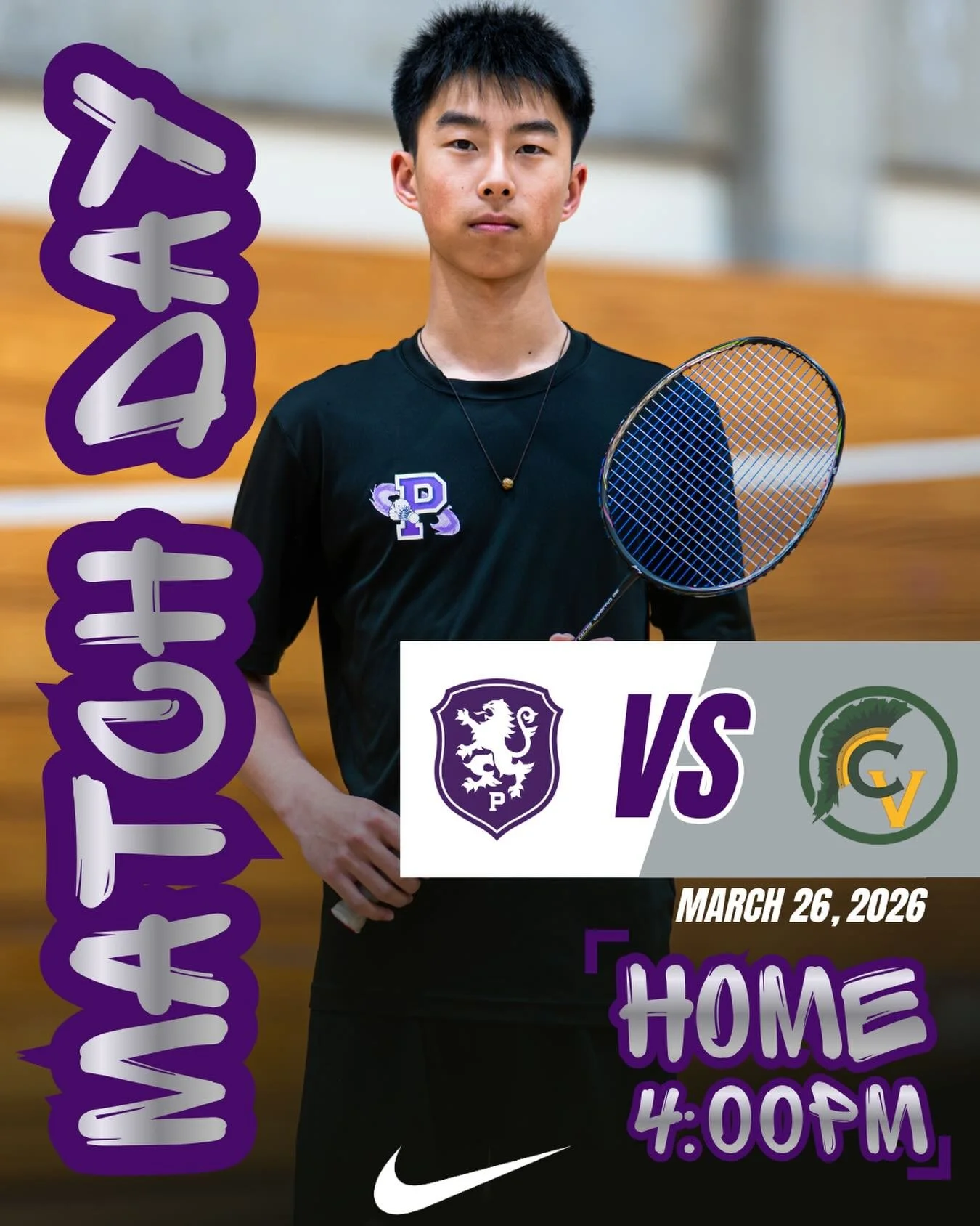 Badminton hosts Castro Valley in a WACC12 battle in Binks Gym #gohighlanders #piedmont #hssports #badminton