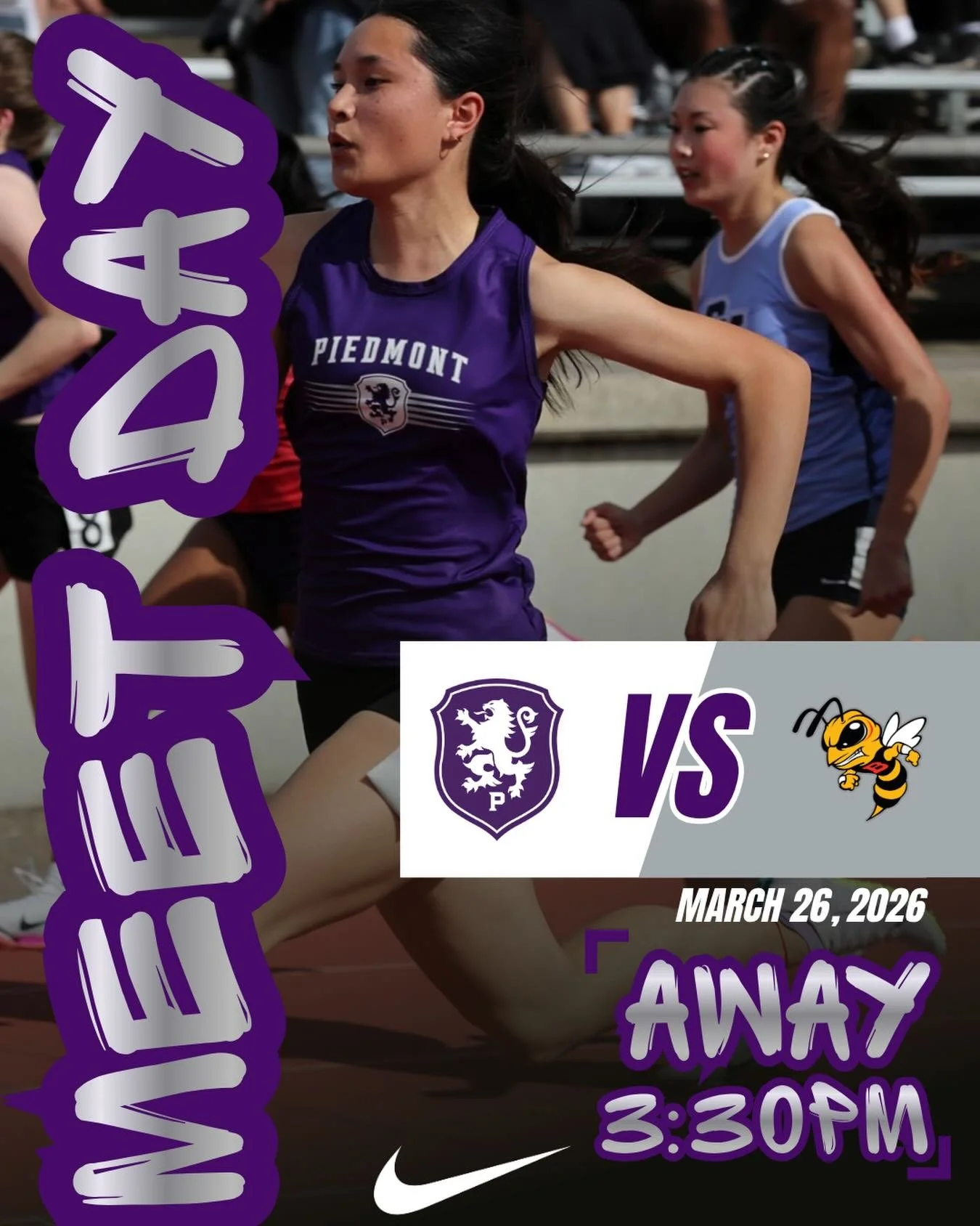 Track and Field takes on Berkeley HS this afternoon in the WACC Center Meet at Hayward HS #gohighlanders #piedmont #hssports #trackandfield