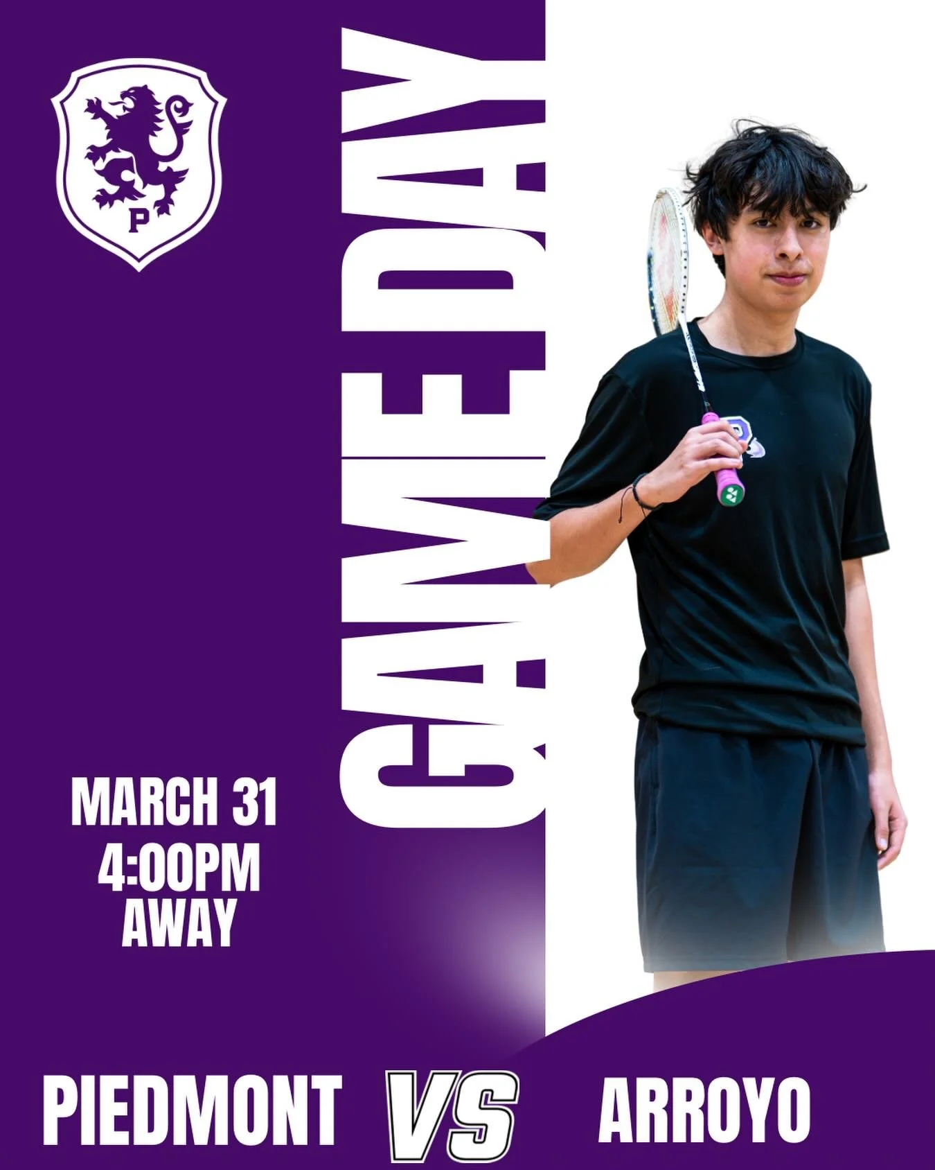 Badminton travels to Arroyo for a WACC12 match up #hssports #badminton #gohighlanders #piedmont