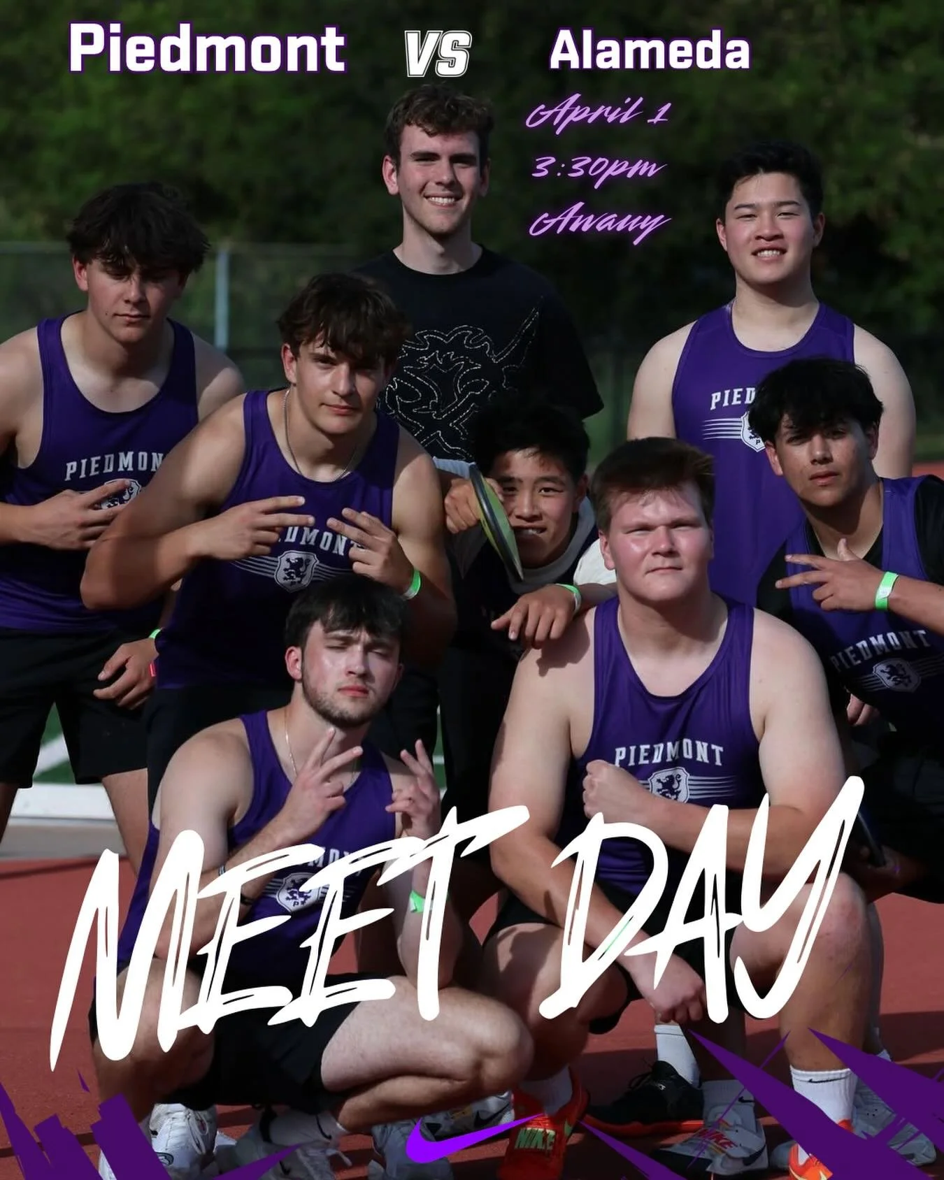 Your Piedmont Track and Field team takes on Alameda this afternoon at the WACC central meet at San Leandro #gohighlanders #piedmont #hssports #trackandfield #piedmont