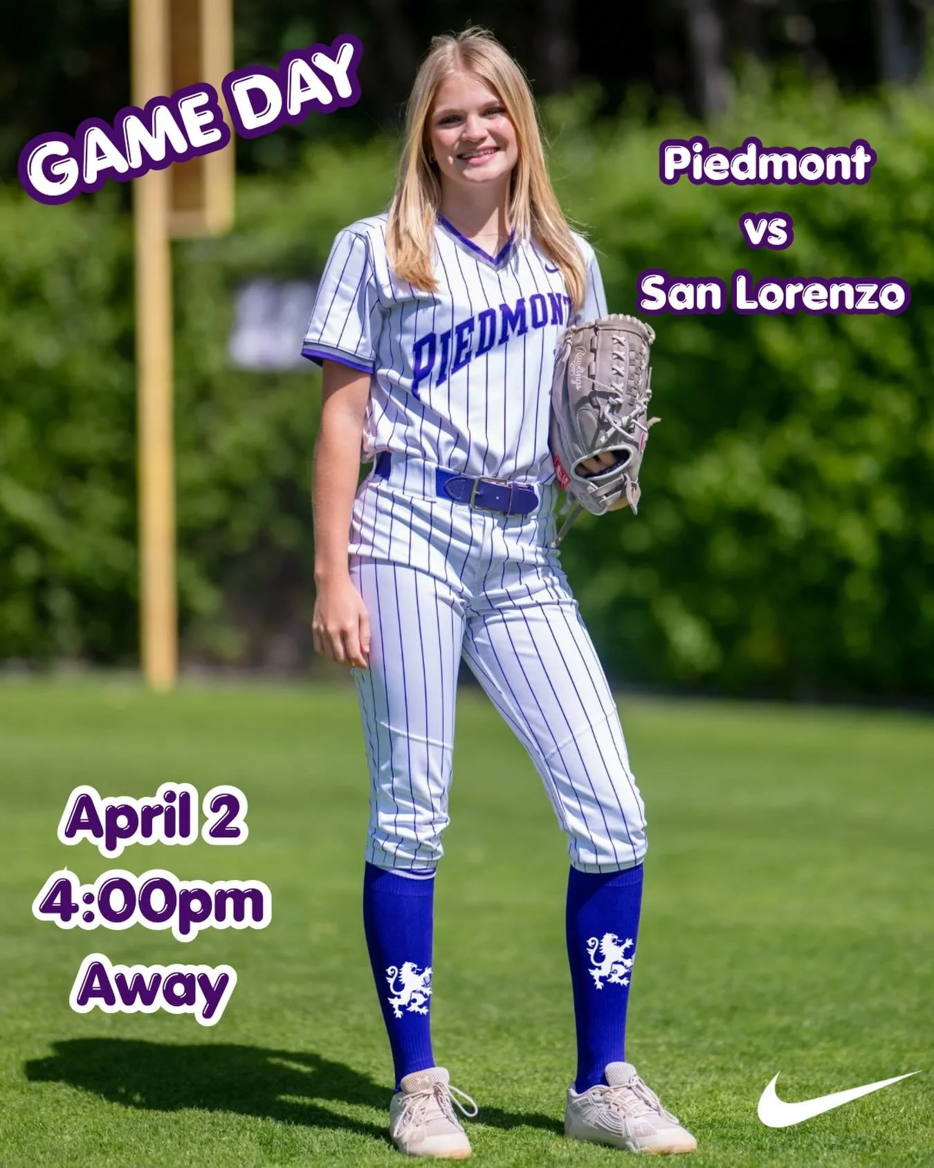Softball takes on San Lorenzo on the road this afternoon #gohighlanders #piedmont #hssports #softball