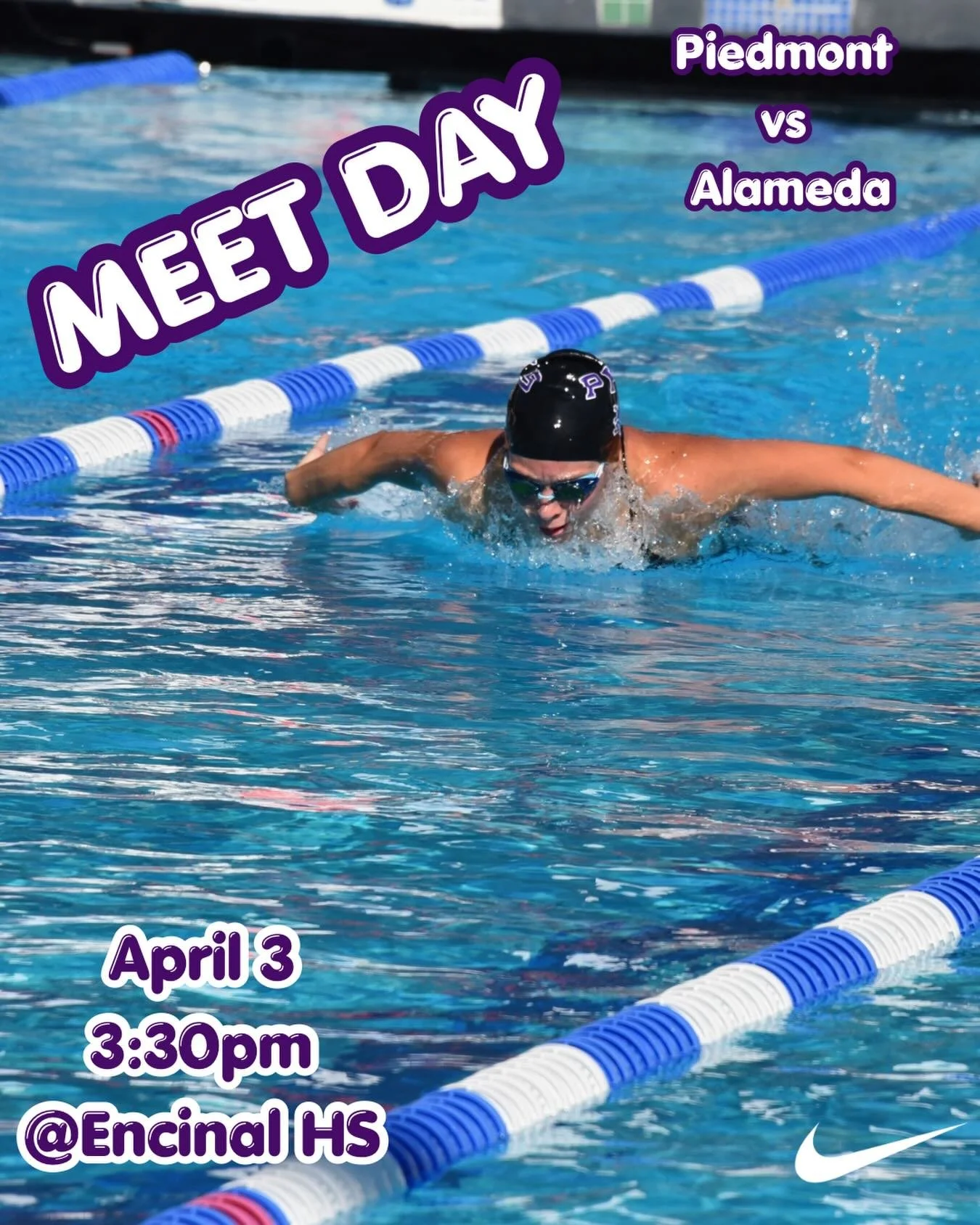 Your Boys and Girls Swim Teams take on Alameda at Encincal HS this afternoon #gohighlanders #piedmont #hssports #swimming