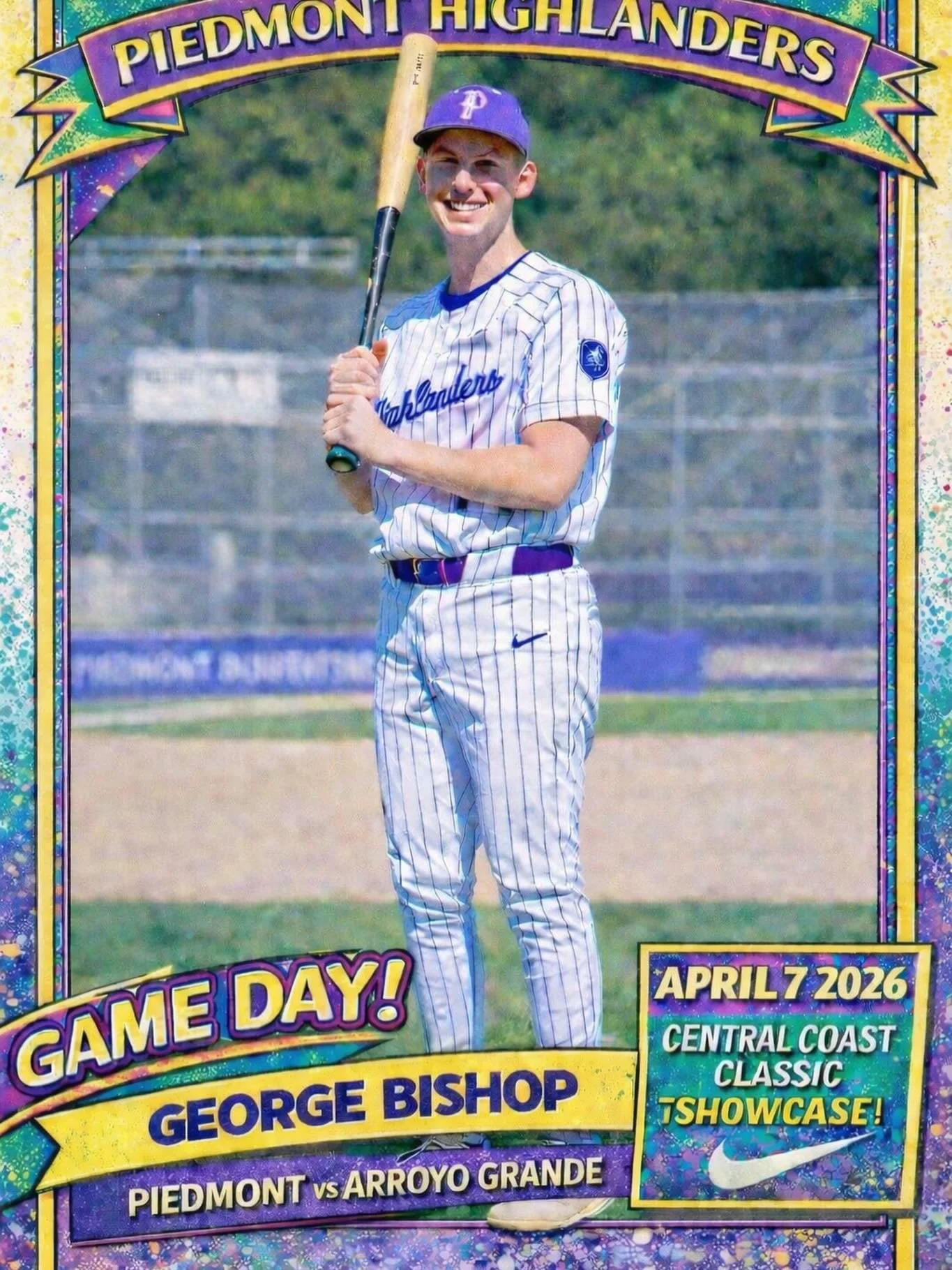 Piedmont kicks off the Central Coast Classic today vs Arroyo Grande #gohighlanders #piedmont #hssports #baseball