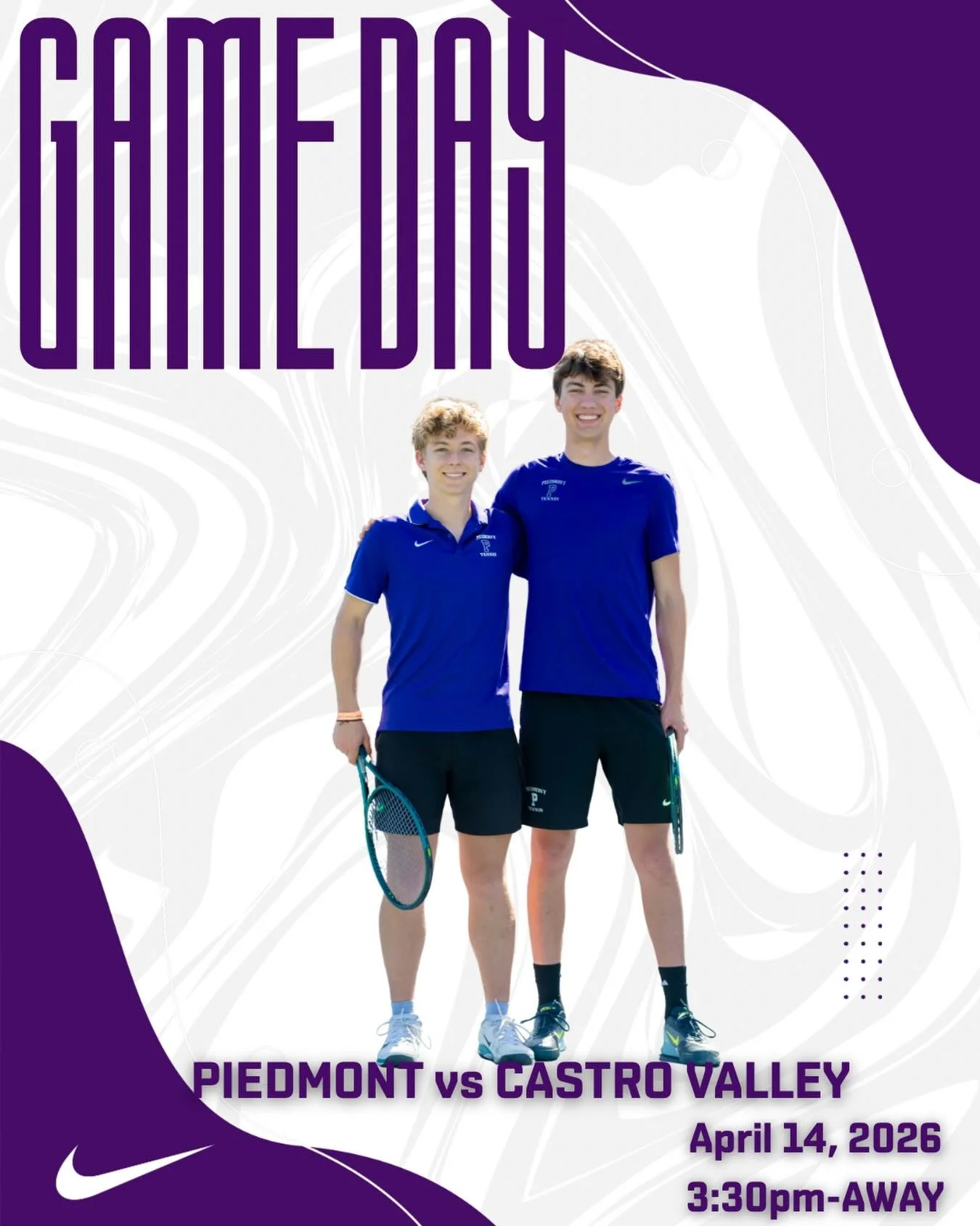 Boys Tennis travels to Castro Valley for a WACC12 showdown Highlanders vs Trojans #hssports #gohighlanders #piedmont #tennis