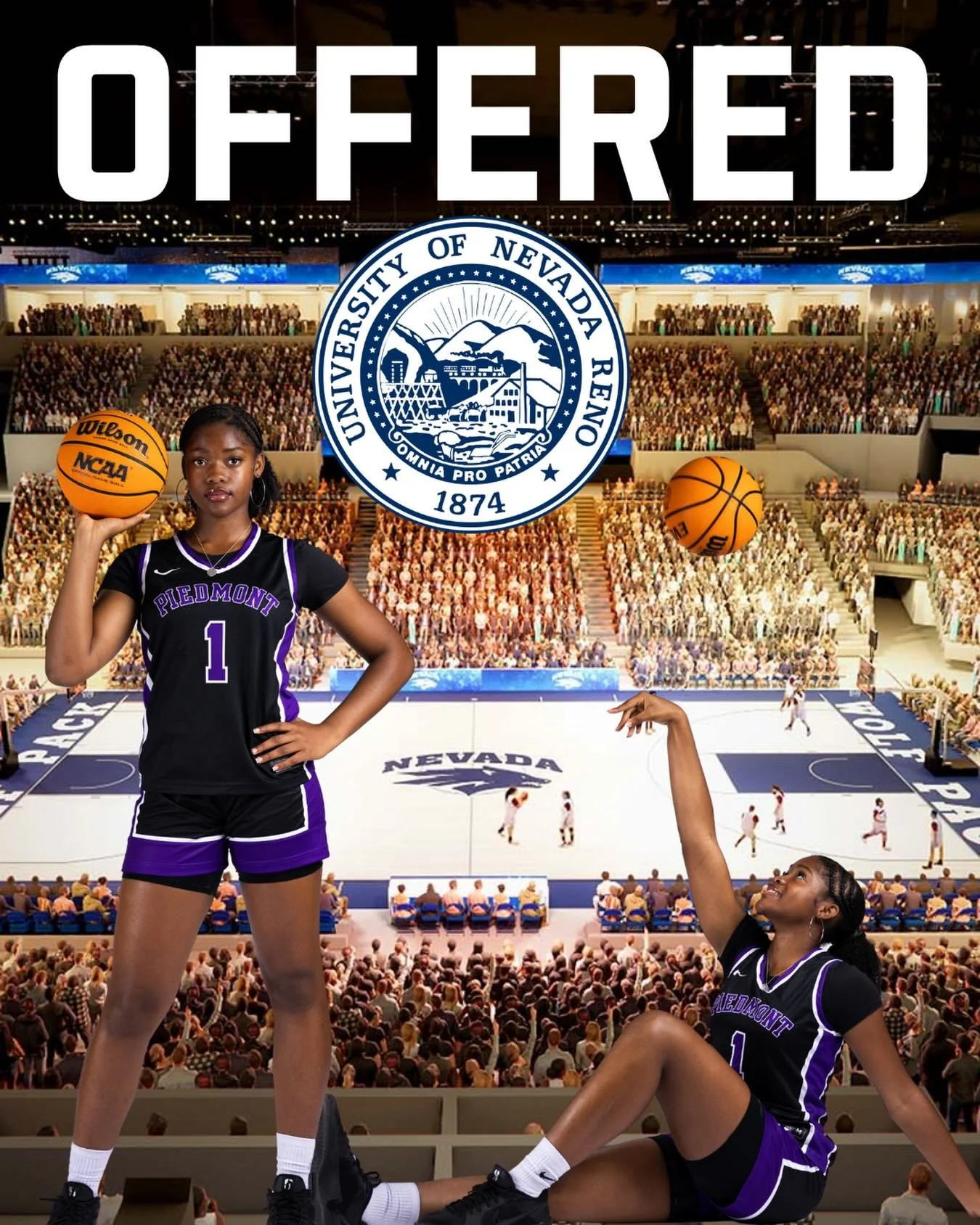 Congratulations to Andrea Martin, Class of 2028, on receiving an official offer from The University of Nevada #gohighlanders #piedmont #hssports #classof2028