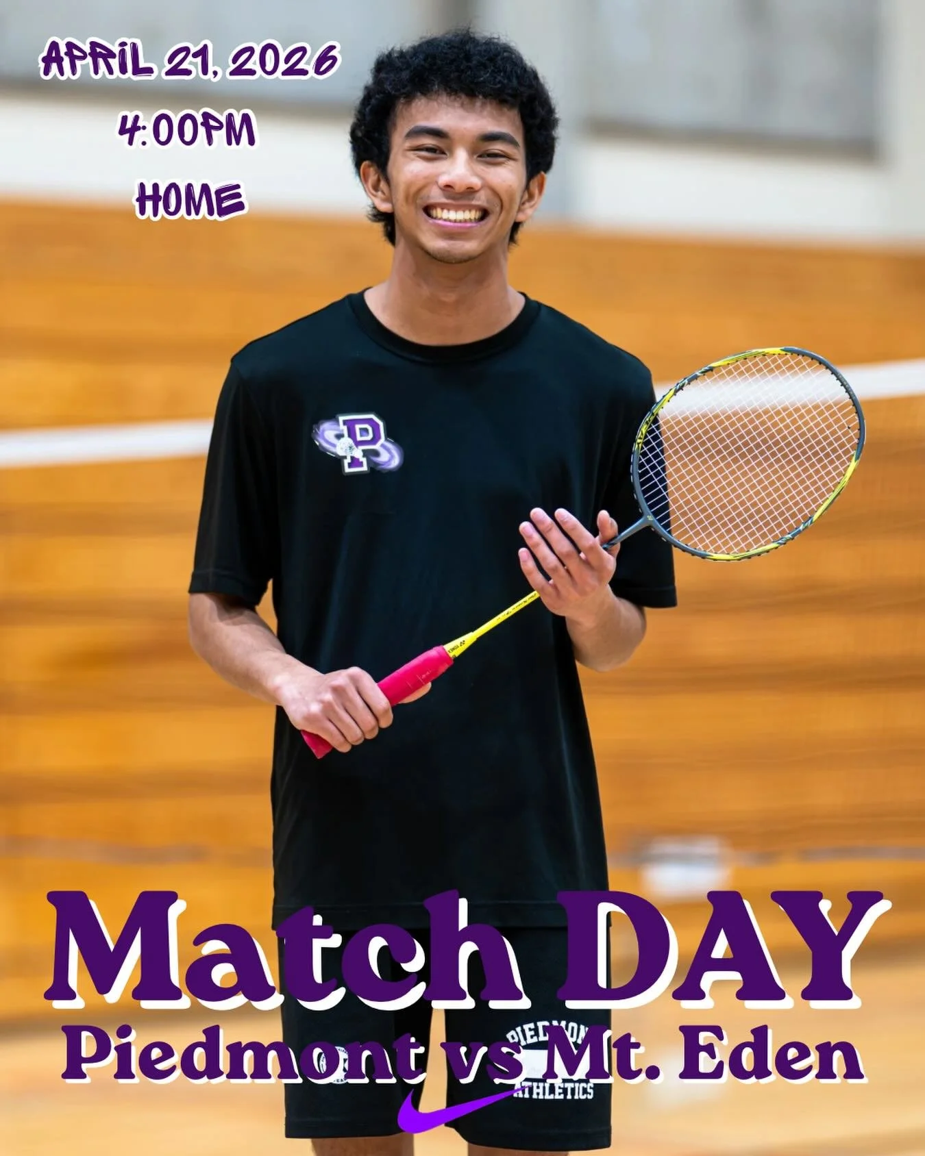 Badminton hosts Mt Eden in a WACC12 showdown #gohighlanders #piedmont #hssports #badminton