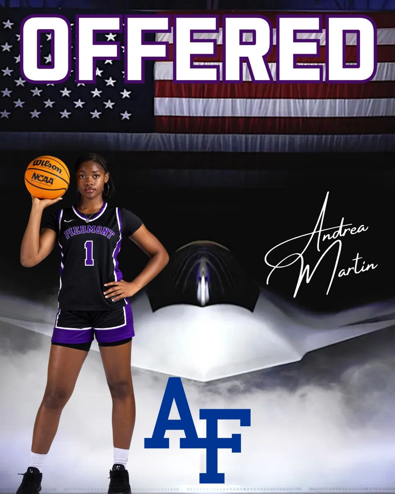 Congratulations to Andre Martin #gohighlanders #piedmont #classof2028 
&ldquo;Excited and honored to receive an offer from the United States Air Force Academy!
Thank you Coach McIntrye and the staff for believing in me. Grateful for the opportunity! 