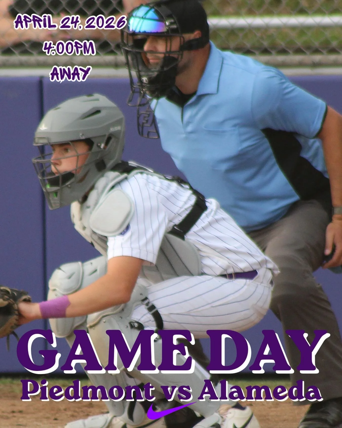 Baseball vs Alameda this afternoon JV-Home-4:00pm and V-Away-4:00pm #gohighlanders #piedmont #hssports #baseball