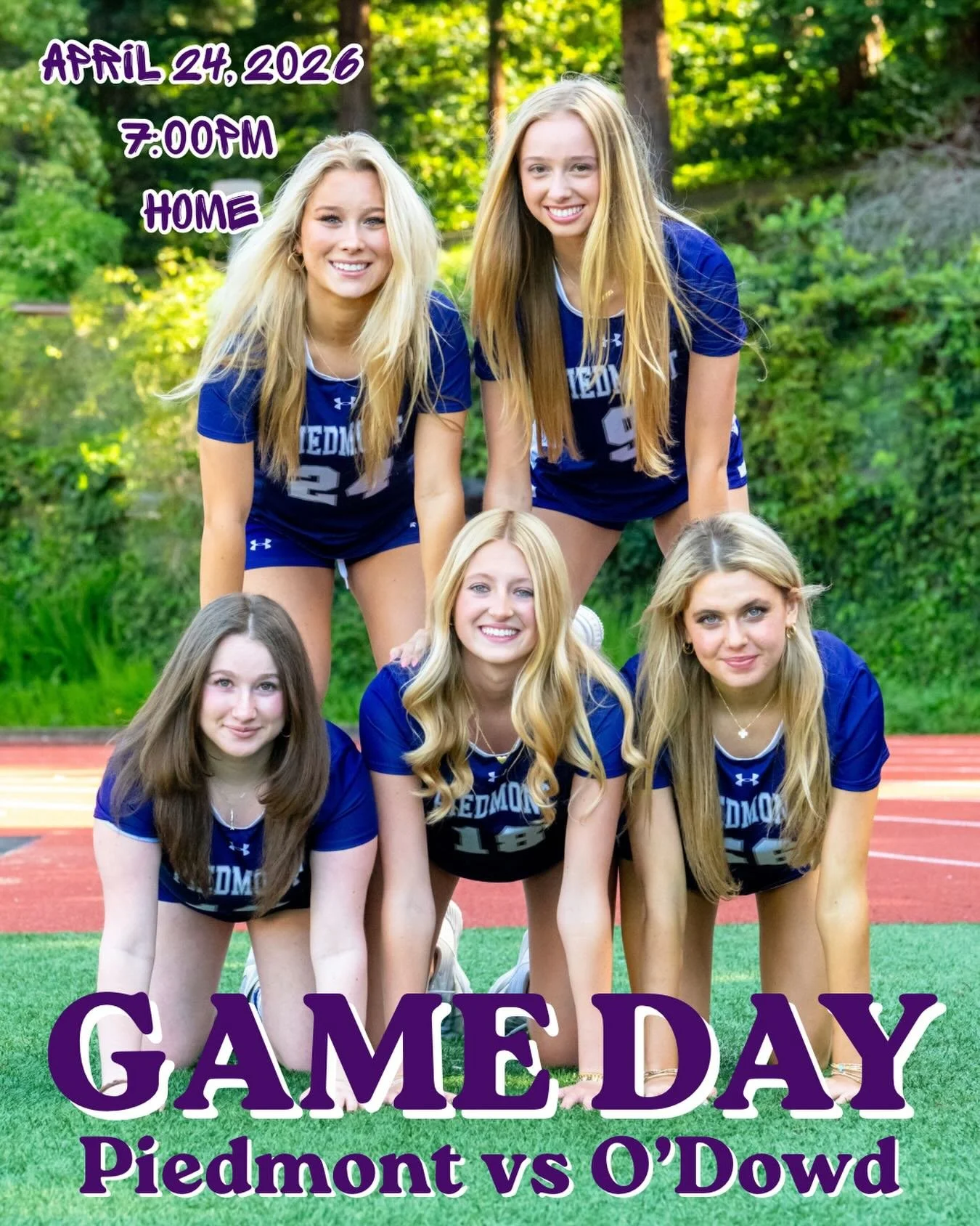 Piedmont vs O&rsquo;Dowd, Girls Lacrosse Senior Night. Come out and support your Highlanders JV-5:30 and V-7:00pm #gohighlanders #piedmont #hssports #lacrosse