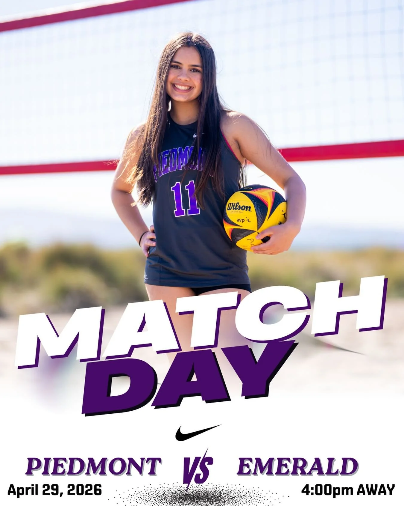 Beach Volleyball at Emerald HS this afternoon #gohighlanders #piedmont #hssports #beachvolleyball