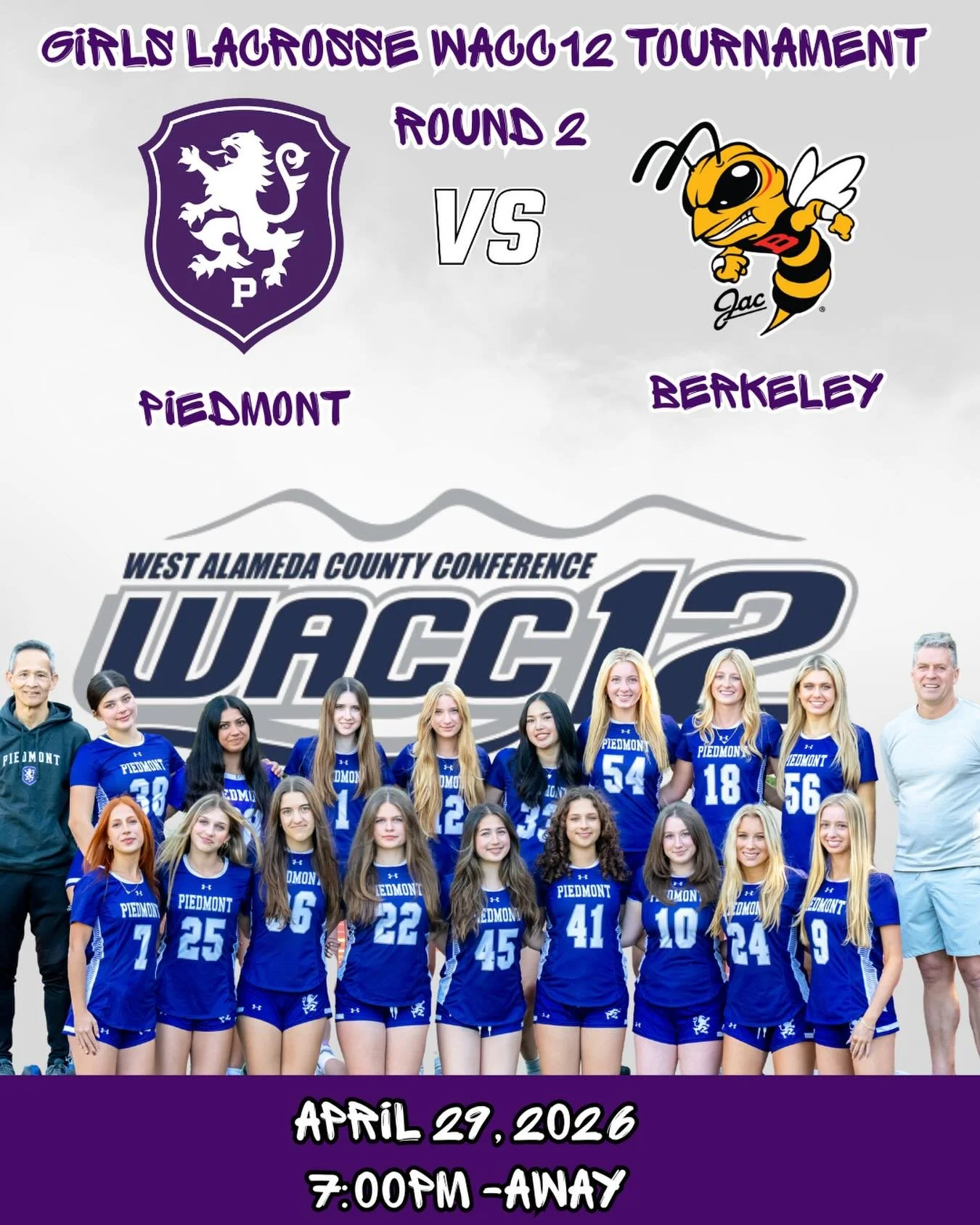 Piedmont vs Berkeley in the WACC12 Girls Lacrosse Semi Finals #gohighlanders #piedmont #hssports #lacrosse