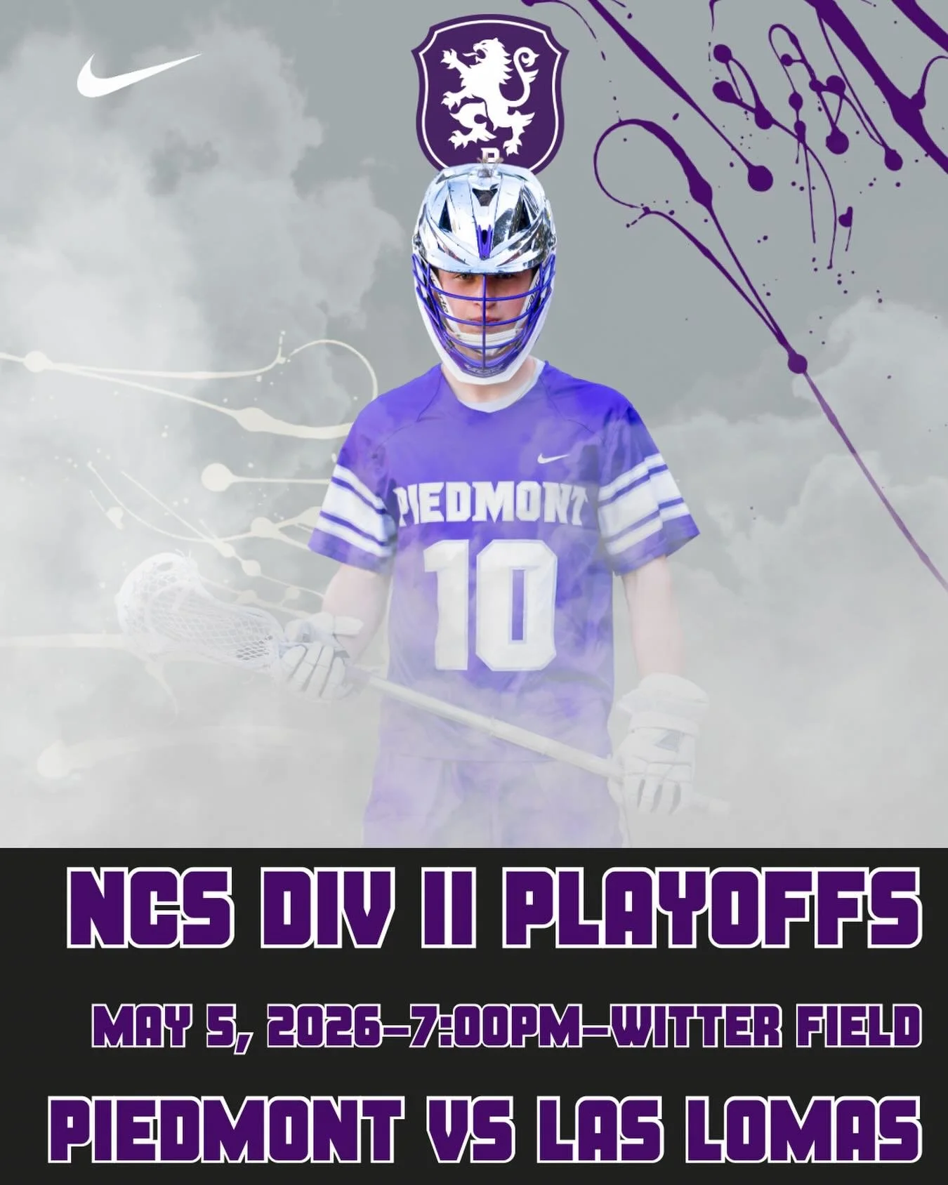 Opening round of the CIF NCS Boys Lacrosse Playoffs tonight at Witter Field vs Las Lomas at 7pm #gohighlanders #piedmont #hssports #lacrosse #playoffs