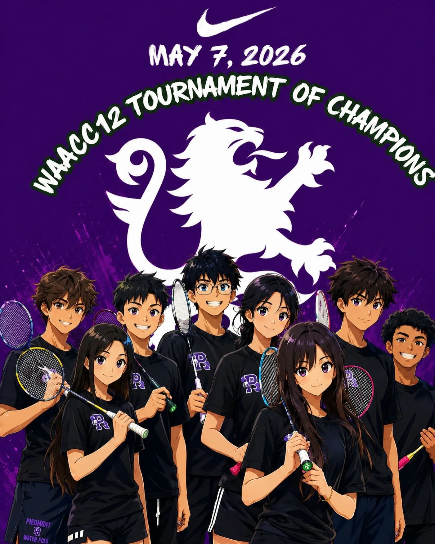 Badminton kicks off the WACC12 Tournament of Champions today at San Leandro HS #gohighlanders #piedmont #hssports #badminton