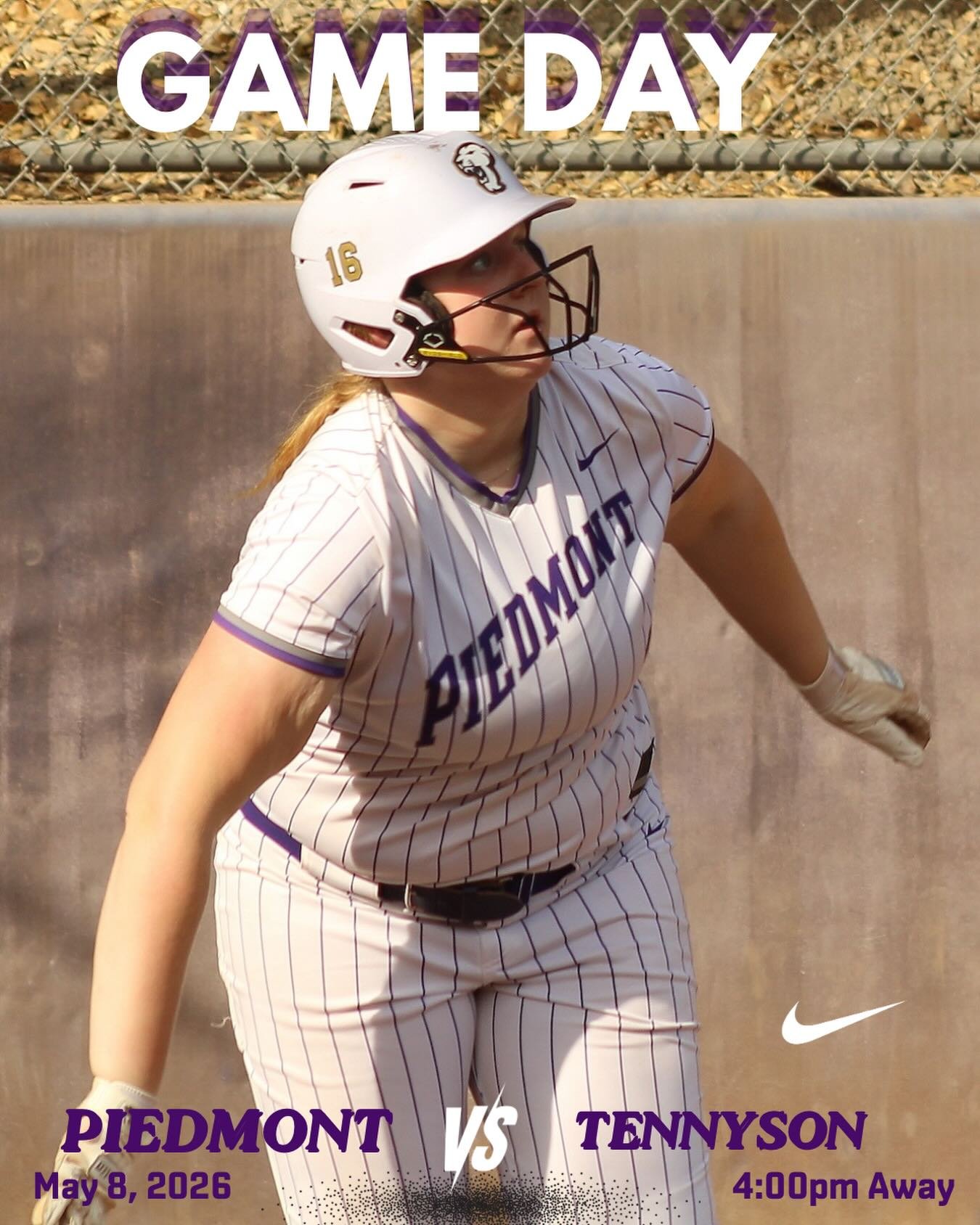 Softball at Tennyson this afternoon, first pitch 4:00pm #gohighlanders #piedmont #hssports #softball