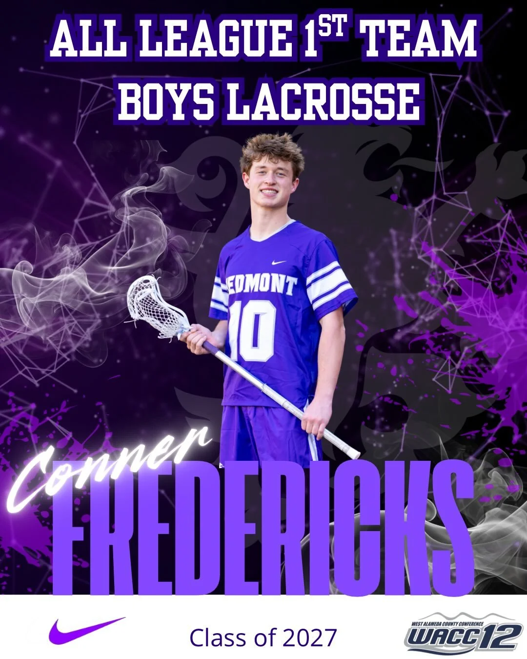 Boys Lacrosse All League Selections are in, Congratulations #gohighlanders #piedmont #hssports #lacrosse