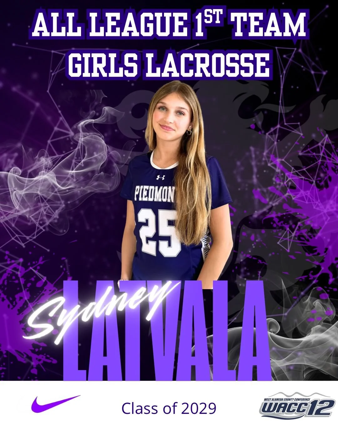 2026 All League Girls Lacrosse Selections, Congratulations #gohighlanders #piedmont #allleague #lacrosse