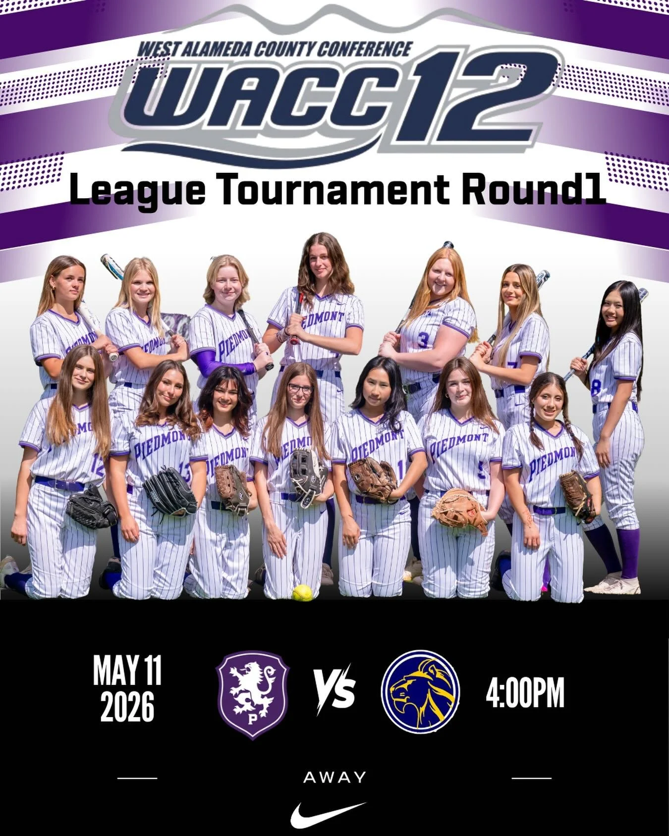 Opening round of the WACC12 Shoreline Softball Tournament this afternoon at Mt Eden #gohighlanders #piedmont #hssports #softball