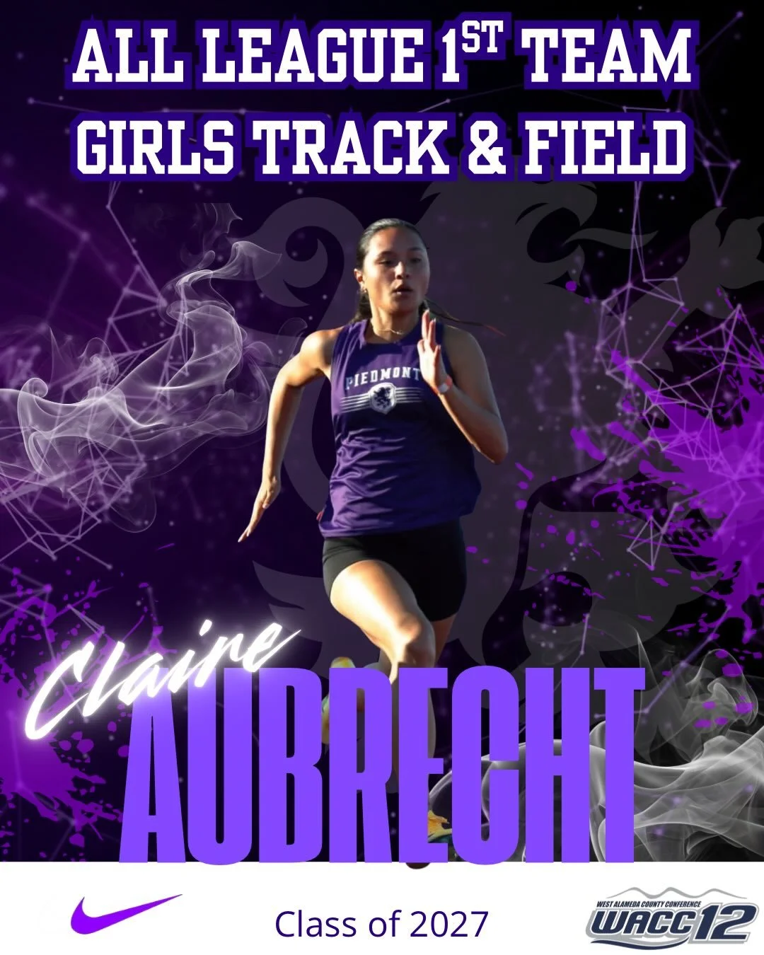 2026 All League Girls Track and Field! Congratulations #gohighlanders #piedmont #hssports #trackandfield #highlandernation