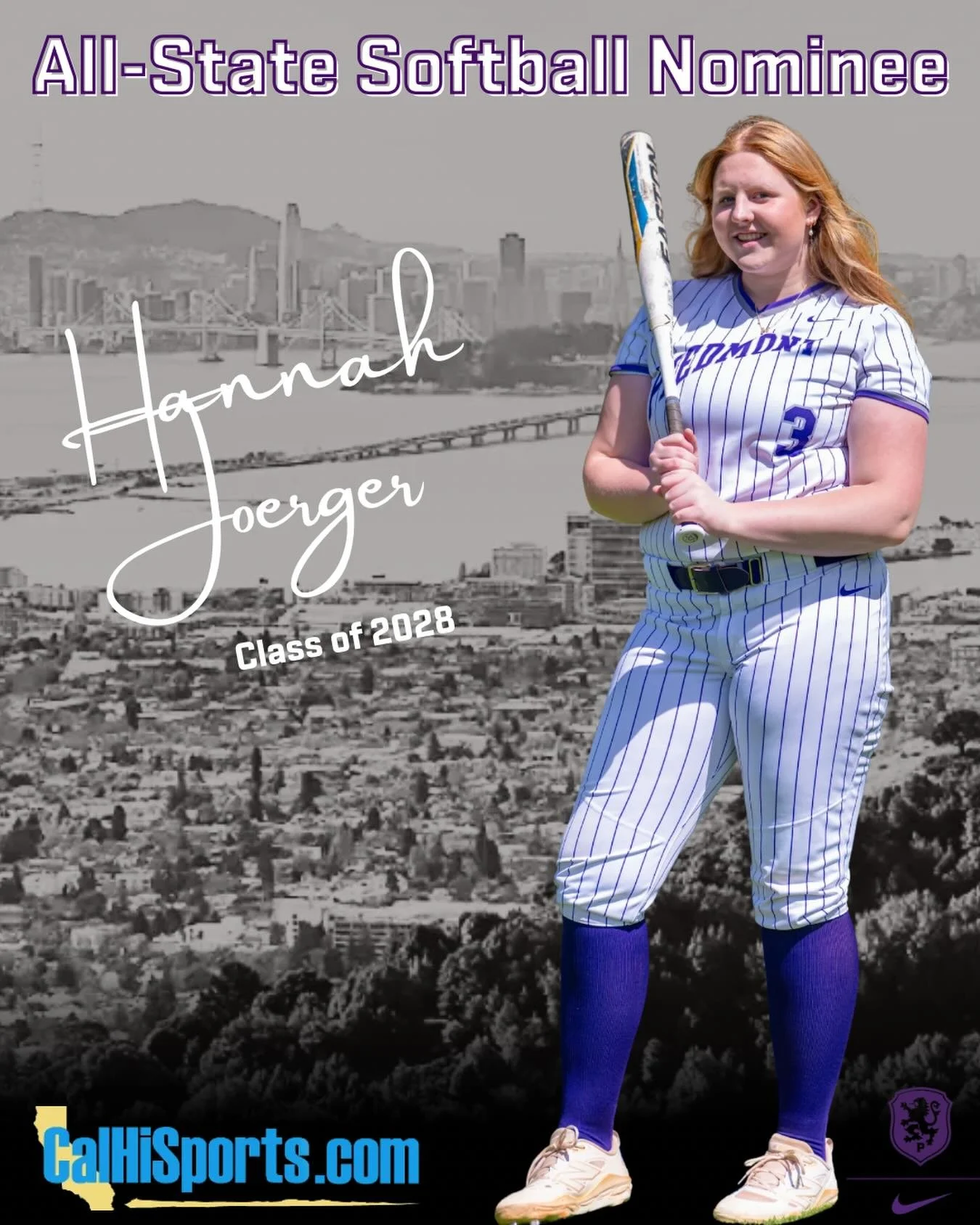 Hannah Joerger 2026 Softball All-State Nominee #gohighlanders #piedmont #hssports #softball #allstate